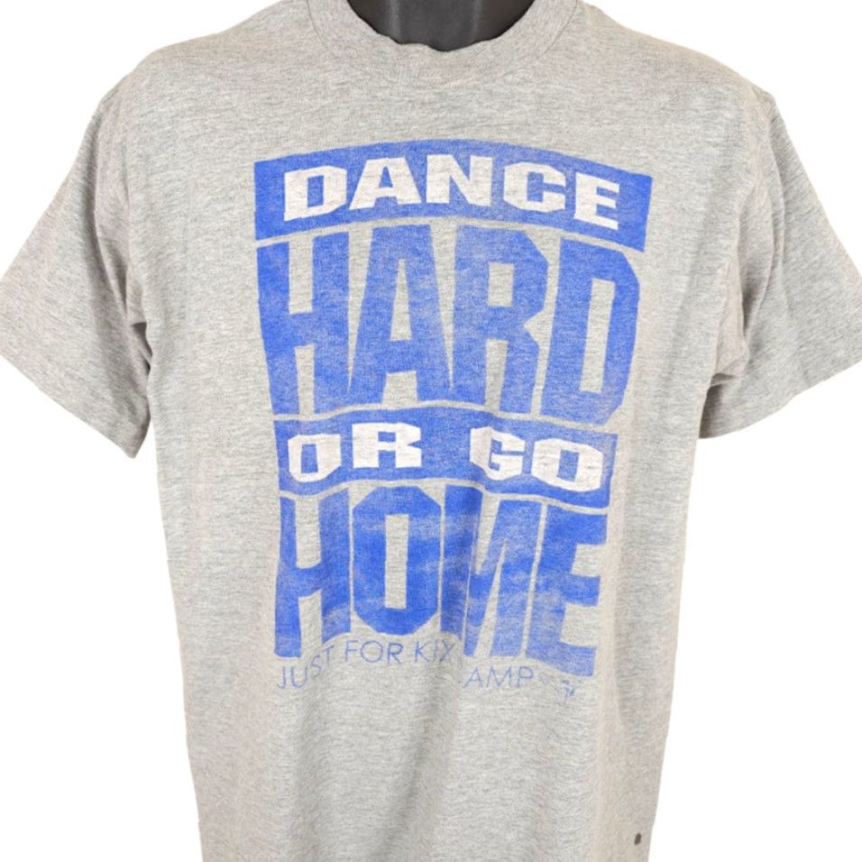 Fruit Of The Loom VINTAGE Dance T Shirt Mens Size Large Gray 90s Just For Kix Camp Made In USA Size US L / EU 52-54 / 3 - 2 Thumbnail