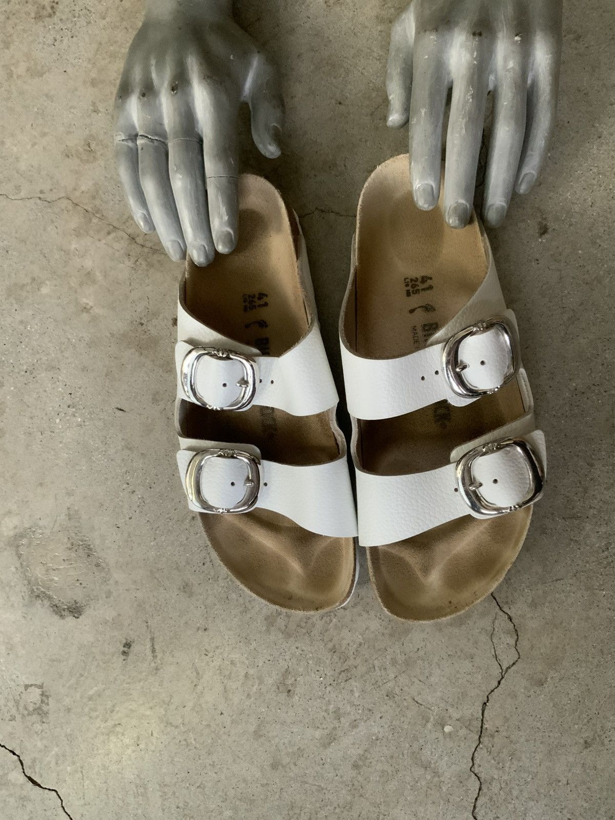 Chrome Hearts CHROME HEARTS ARIZONA LEATHER BIRKENSTOCK SANDAL SLIDE Size US 8.5 / EU 41-42 - 1 Thumbnail