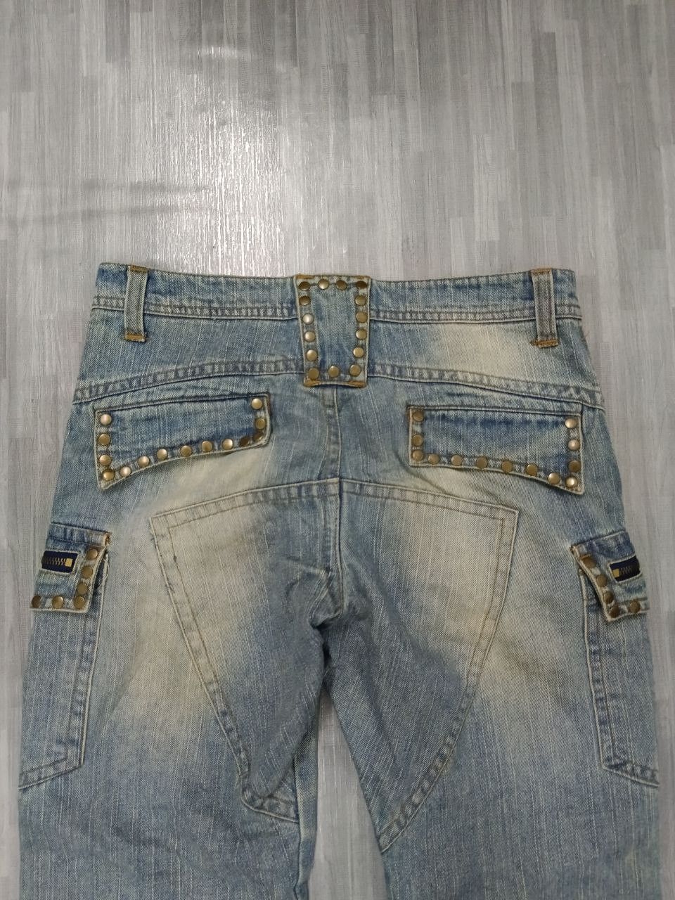 Japanese Brand FLARE🔥BUDDHAHOOD CARGO DENIM PANTS Size US 30 / EU 46 - 5 Thumbnail