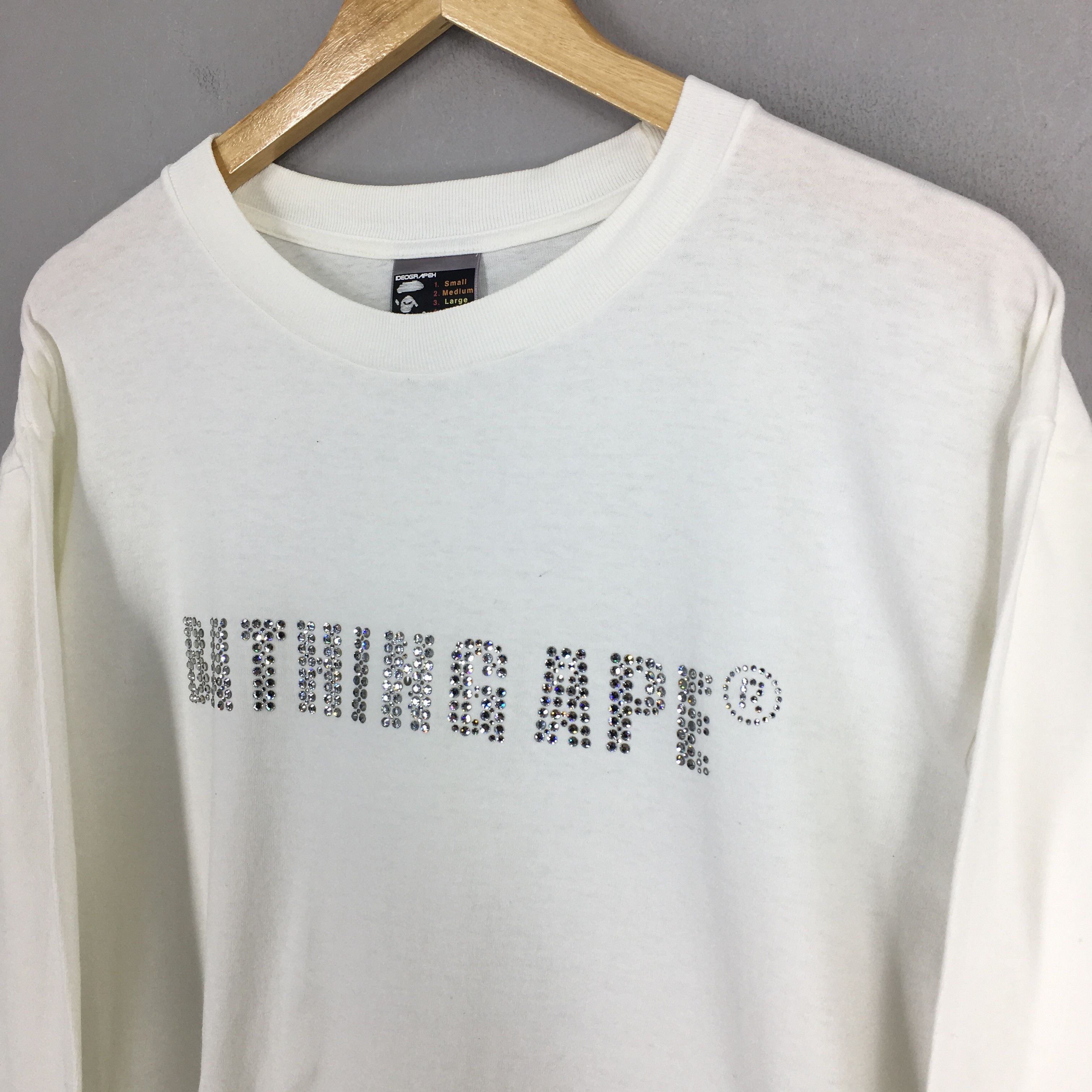 Bape × Nigo A Bathing Ape Bape White T shirt Large Size US L / EU 52-54 / 3 - 3 Thumbnail