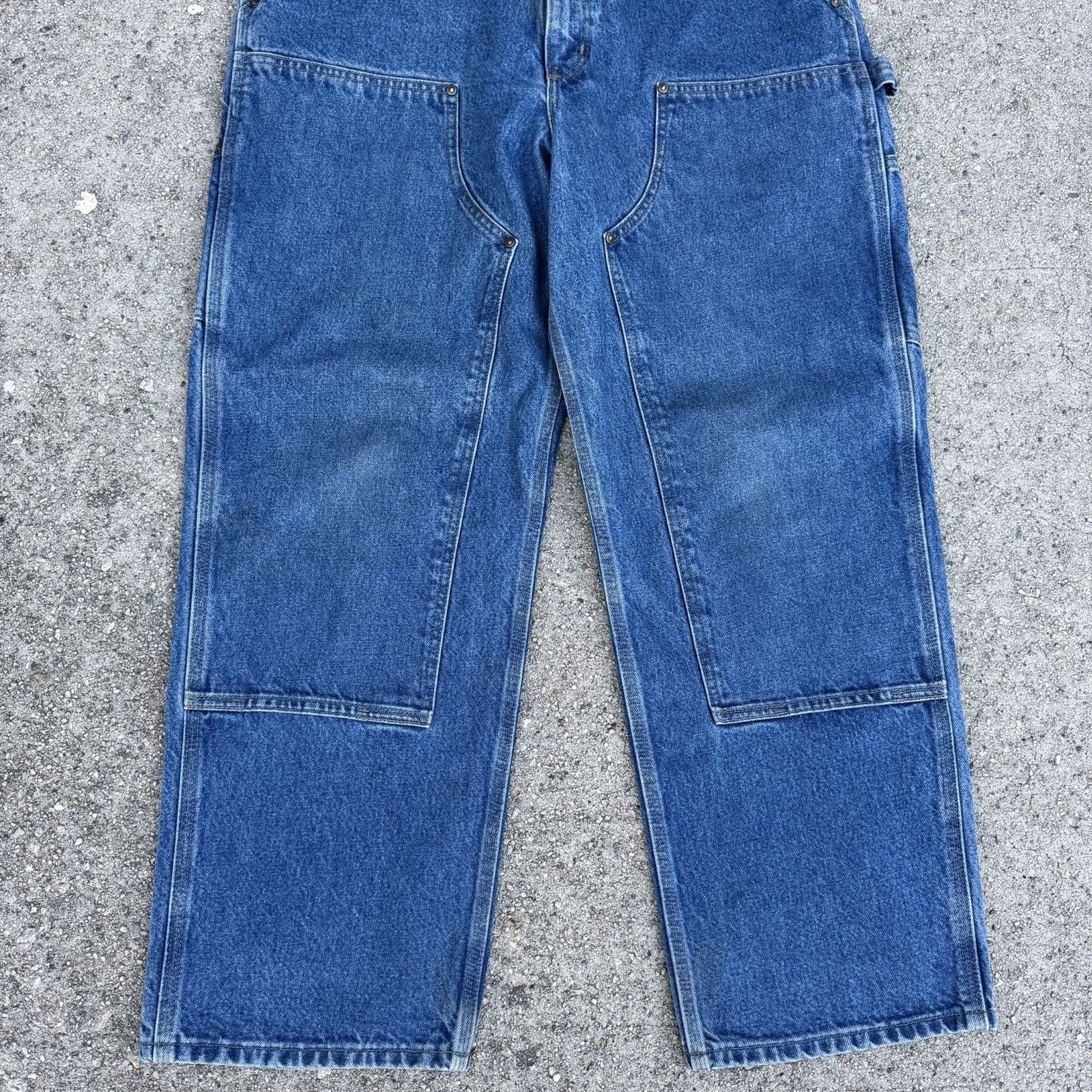 Carhartt × Vintage Vintage Carhartt Denim Double Knee Carpenter Pants 36x30 Size US 36 / EU 52 - 3 Thumbnail