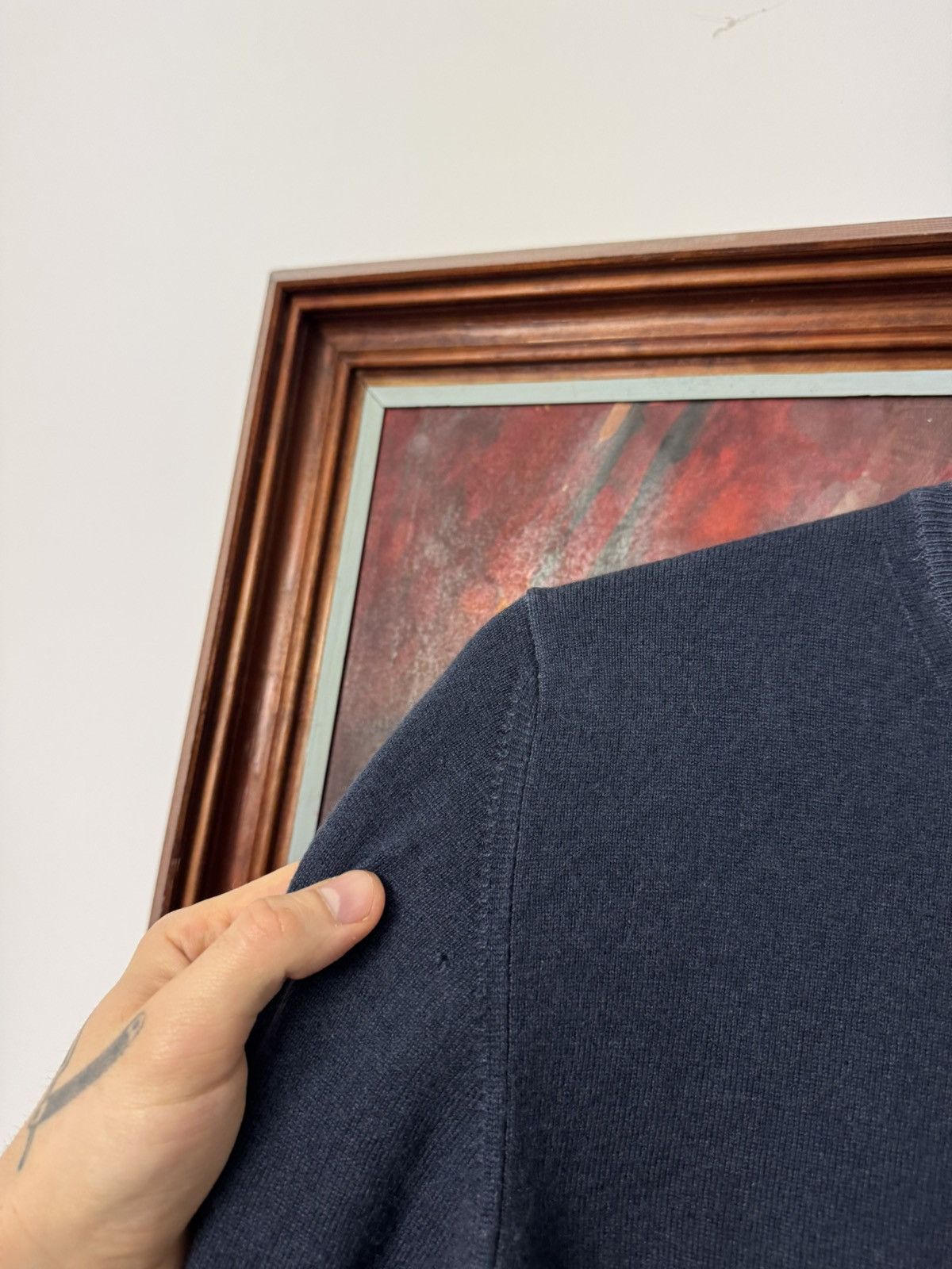 Versace Versace Cashmere High Quality Italian Sweater Knit Navy Size US M / EU 48-50 / 2 - 6 Thumbnail