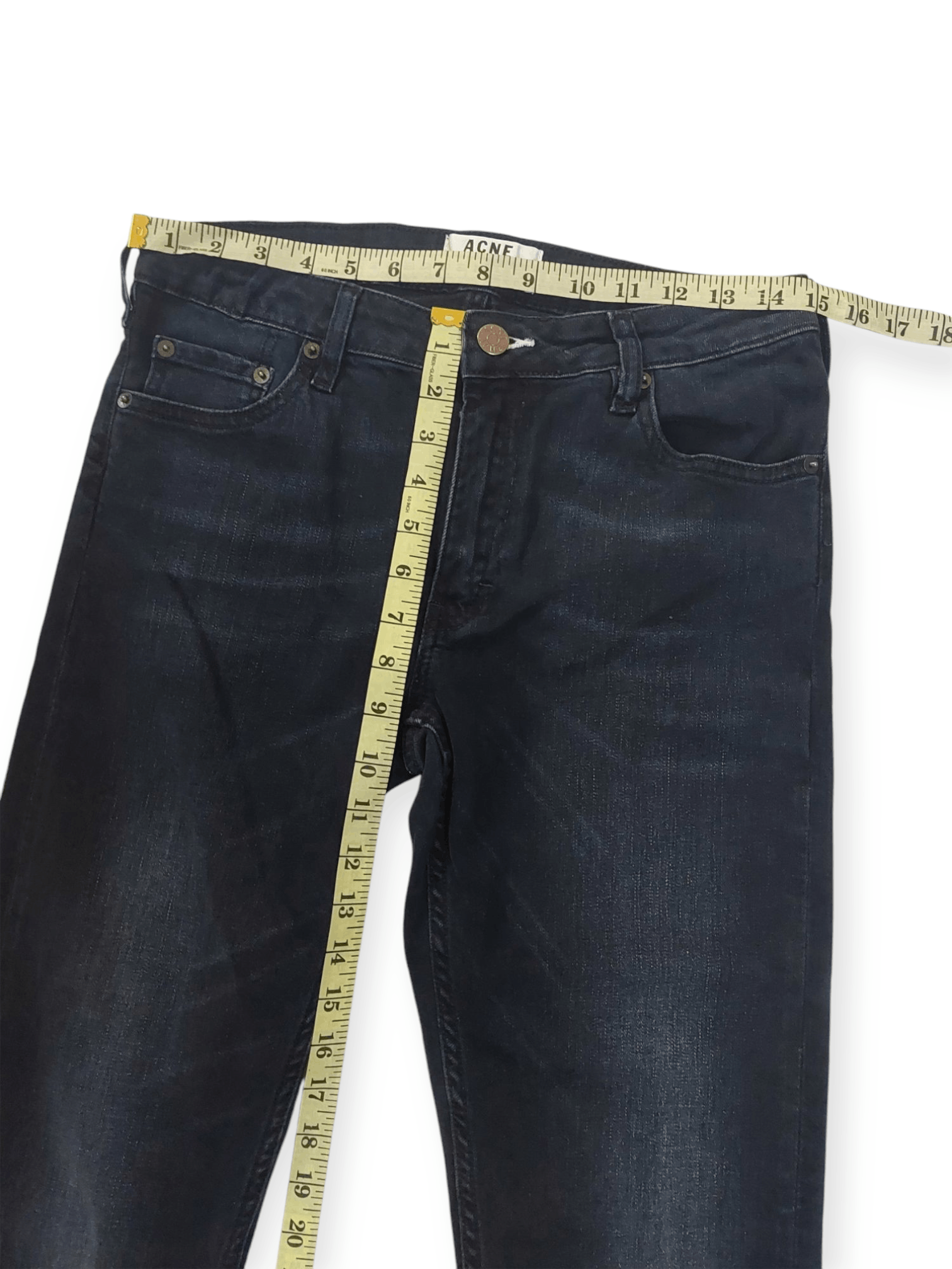 Acne Studios Flex Basement Skinny Black Jeans