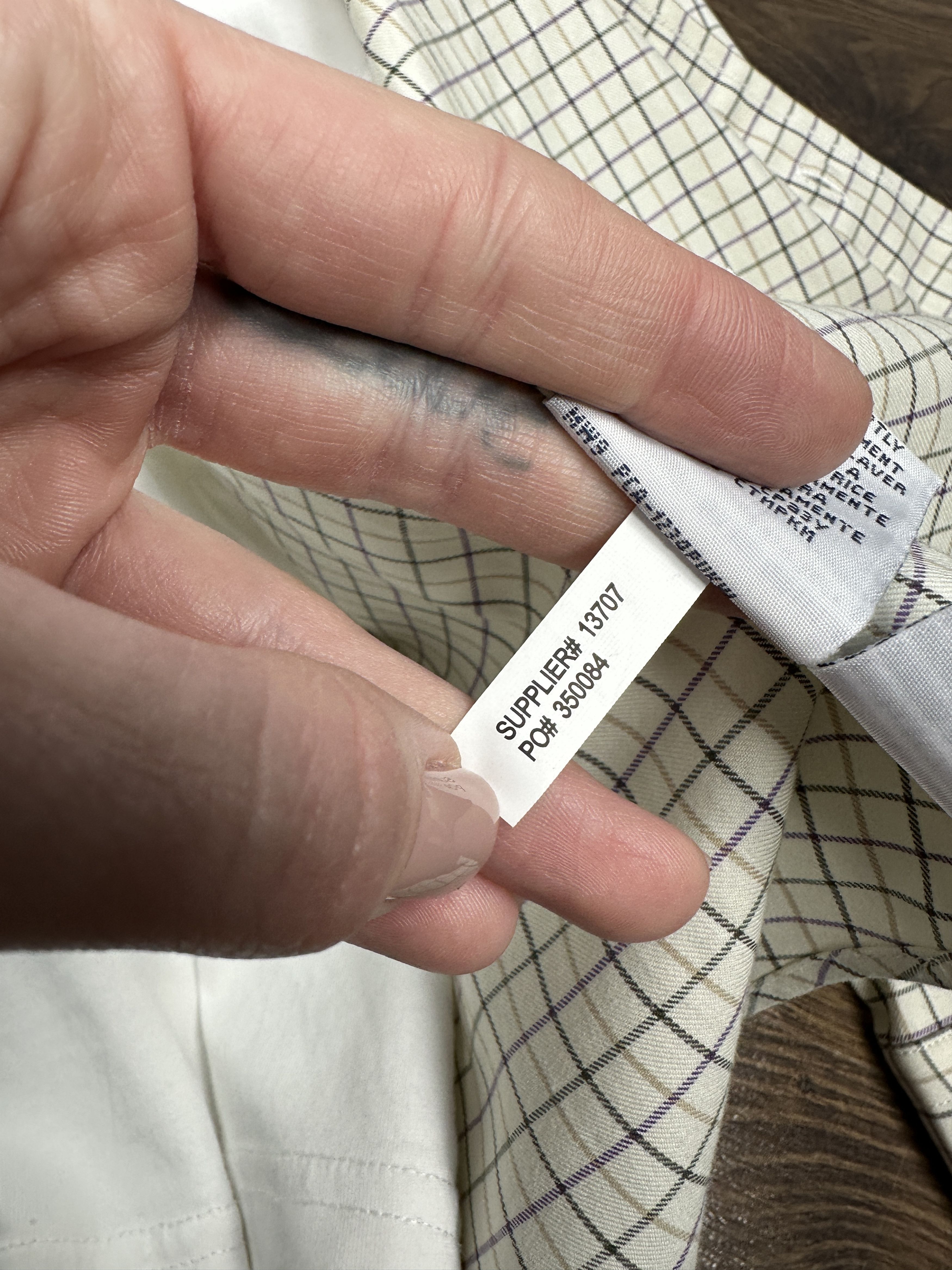 Polo Ralph Lauren × Ralph Lauren × Vintage Polo Ralph Lauren Vintage Mens Long Sleeve Check Shirt Size US S / EU 44-46 / 1 - 6 Thumbnail