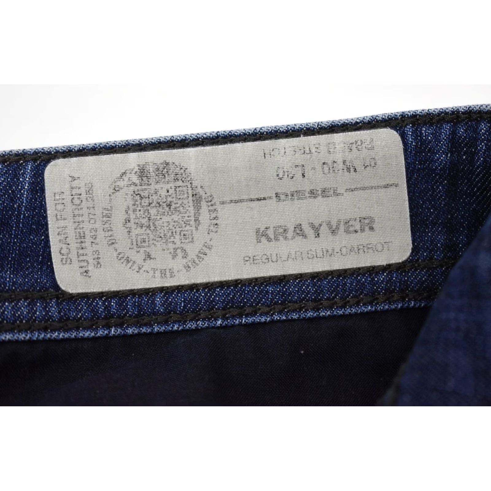Diesel DIESEL Krayver Jeans Men's W30/L30 Stretch Regular Slim-Carrot R845B Blue Size US 30 / EU 46 - 6 Thumbnail