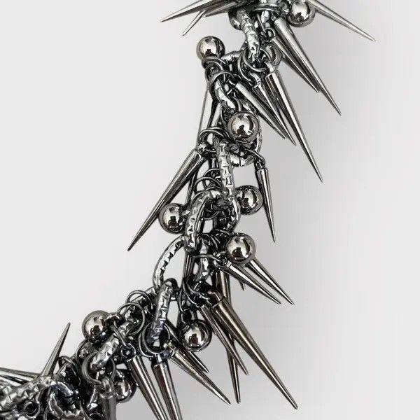 Jewelry Y2K Punk Spikes Wallet Keychain Size ONE SIZE - 5 Thumbnail