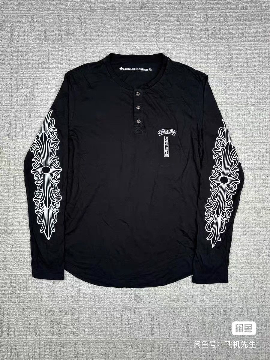 Chrome Hearts Chrome Hearts Long Sleeve Casual T-Shirt 0079. Size US M / EU 48-50 / 2 - 1 Thumbnail
