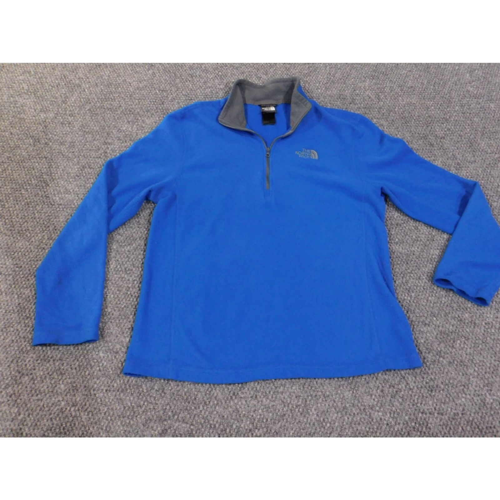 The North Face The North Face Sweatshirt Mens Pullover 1/4 Zip Blue M Fleece Outdoors Logo Regular Outdoors Golf Theme Mens Size US M / EU 48-50 / 2 - 2 Thumbnail