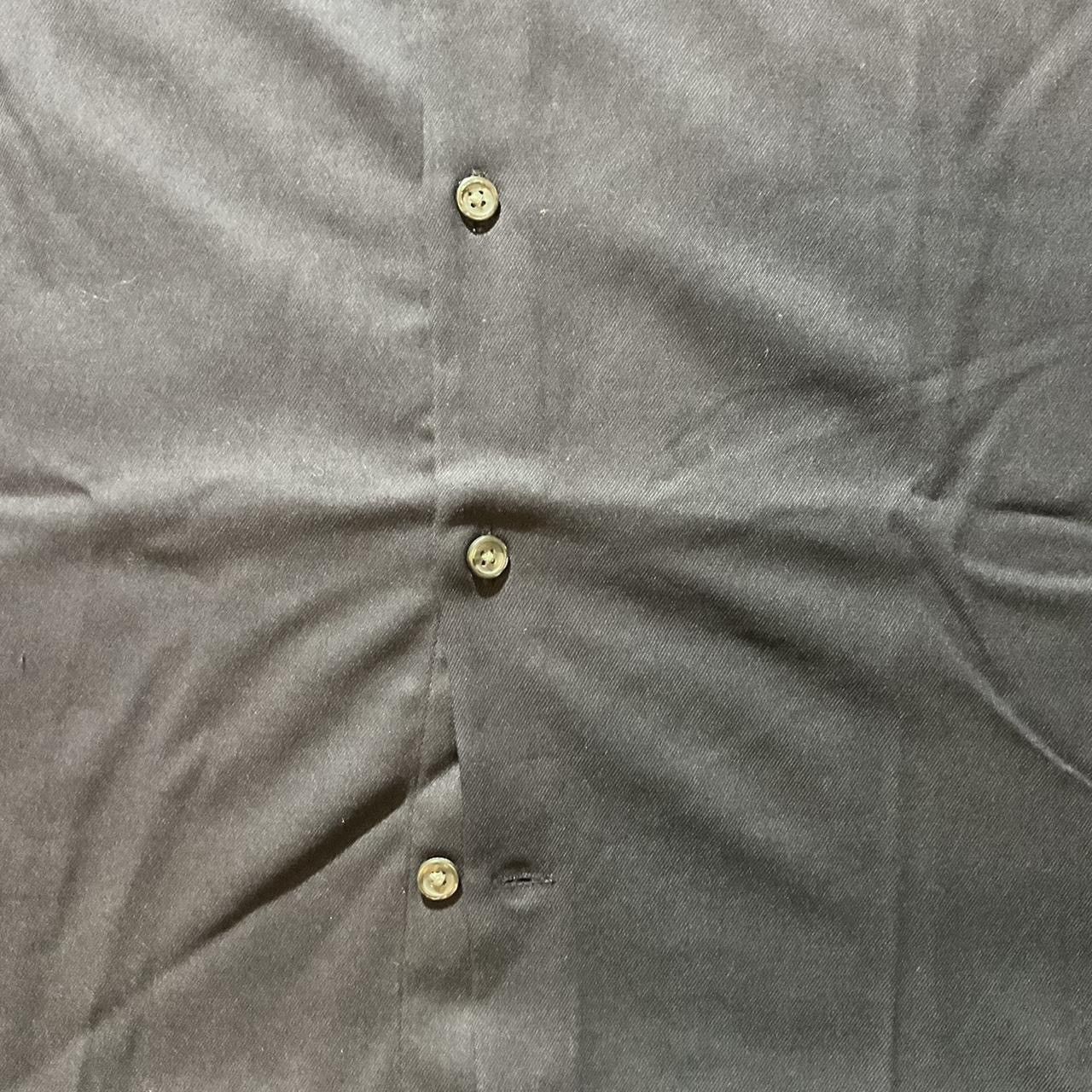 H&M H&M Men’s Regular Fit Twill Navy Blue Dress Shirt Size US L / EU 52-54 / 3 - 3 Thumbnail