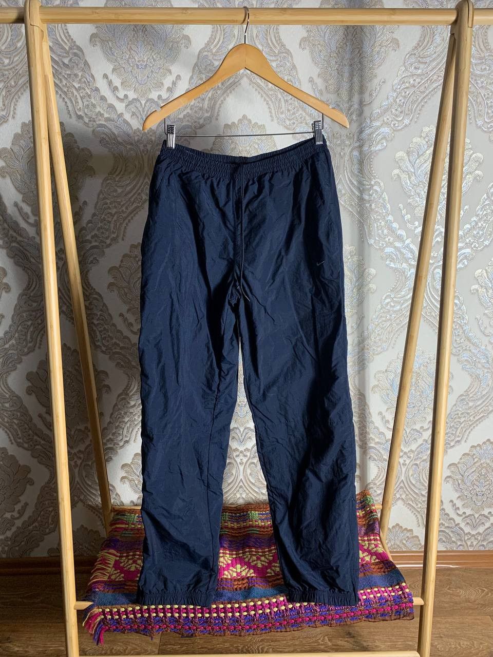 Nike × Vintage VERY RARE NIKE RETRO SWEATPANTS NYLON DRILL SWOOSH Y2K 90s Size US 34 / EU 50 - 1 Thumbnail