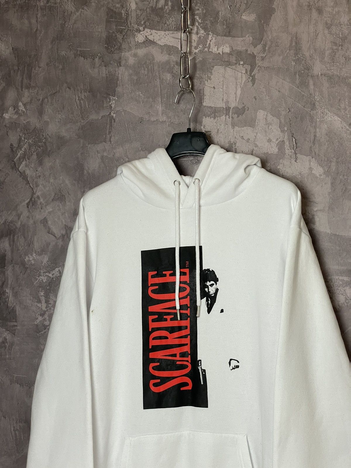 Vintage Vintage Scarface Hoodie Tony Montana Movie SCARFACE Big LOGO Size US XL / EU 56 / 4 - 2 Thumbnail