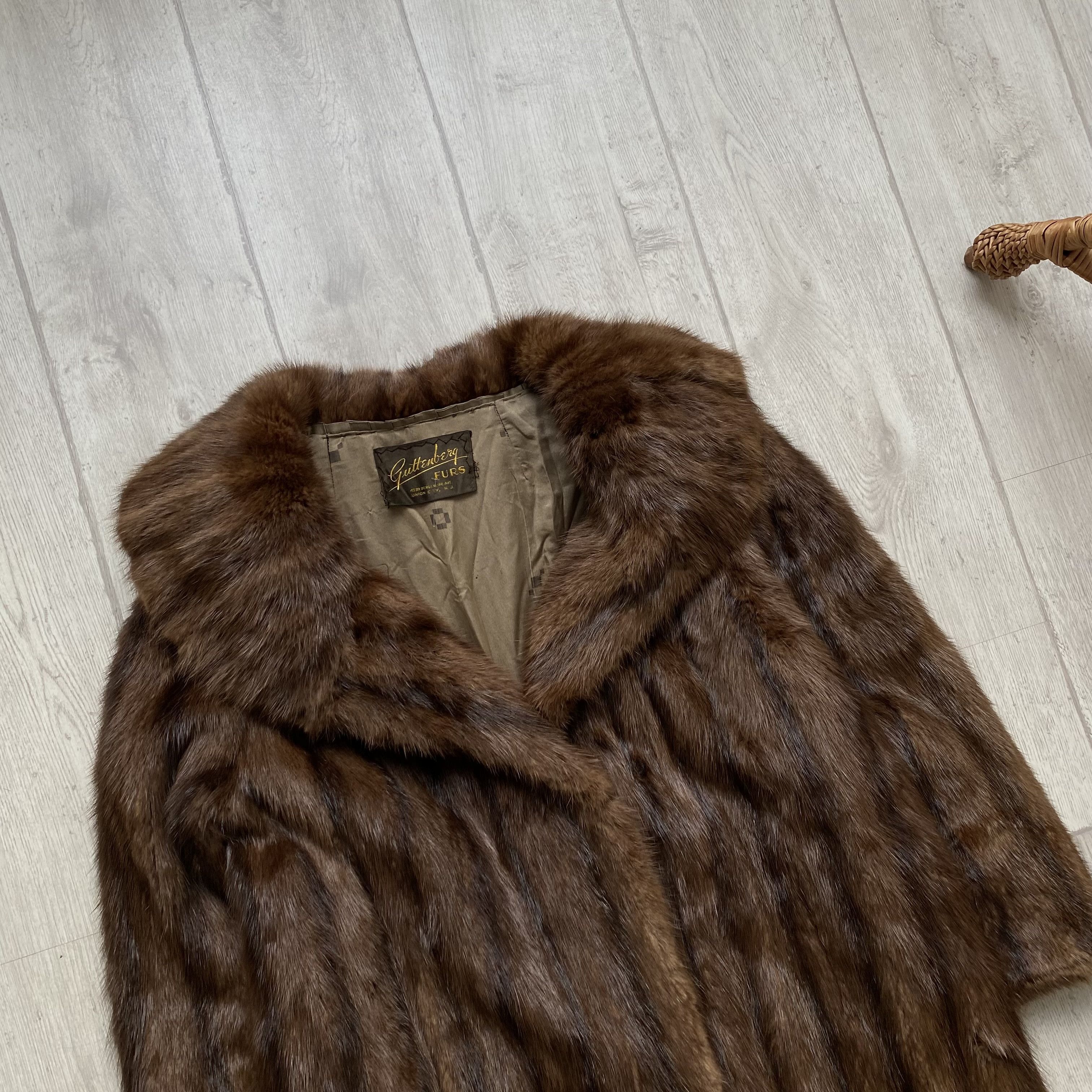 Vintage Vintage 80’s Oldmaney Real Fur Mink Coat Lxury Leather Size M / US 6-8 / IT 42-44 - 10 Thumbnail
