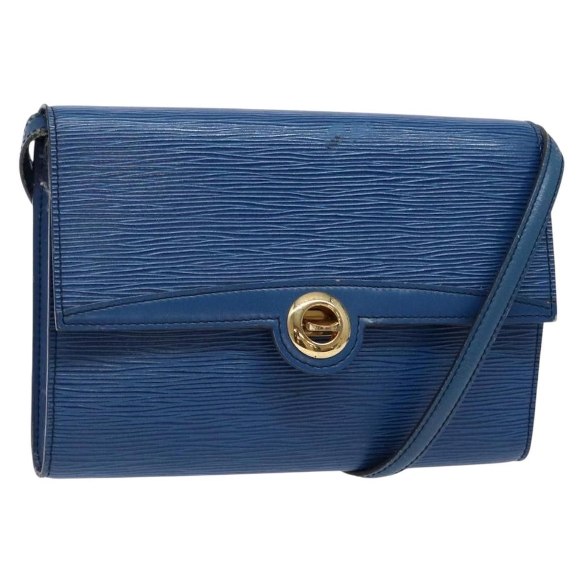 LOUIS VUITTON Epi Pochette Arche Shoulder Bag Blue M52575