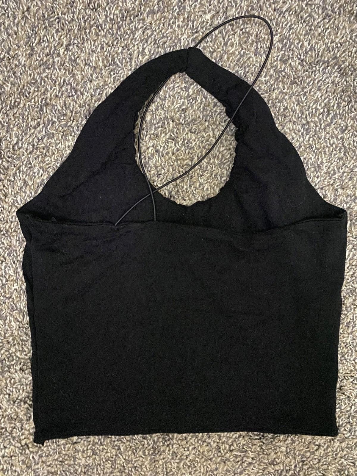 Asos ASOS DESIGN Double Layer Ruched Front Crop Top (US 4) Size S / US 4 / IT 40 - 8 Thumbnail
