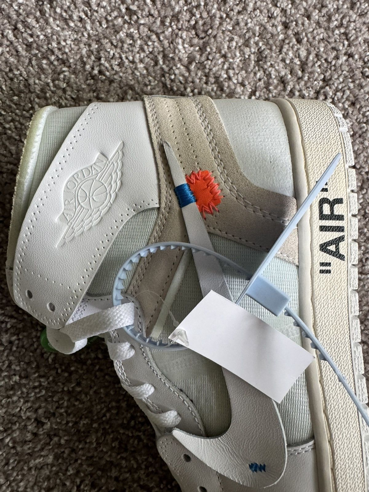 Jordan Brand × Off-White Off-White x Air Jordan 1 Euro **SOLD** Size US 11.5 / EU 44-45 - 21 Thumbnail