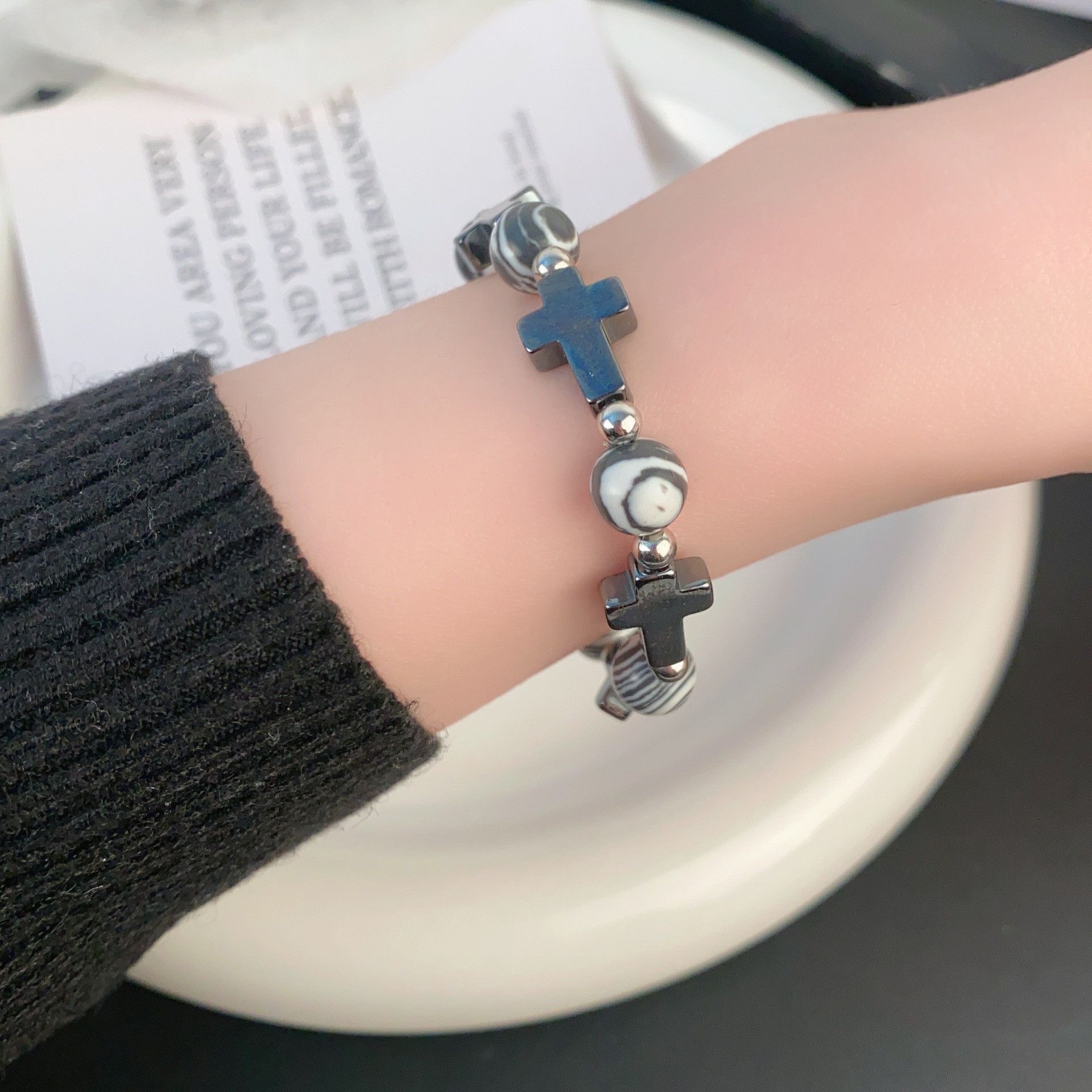 Jewelry Cross Vintage Bracelet Y2K Punk Chain Gotch Bracelets Chains Size ONE SIZE - 1 Thumbnail