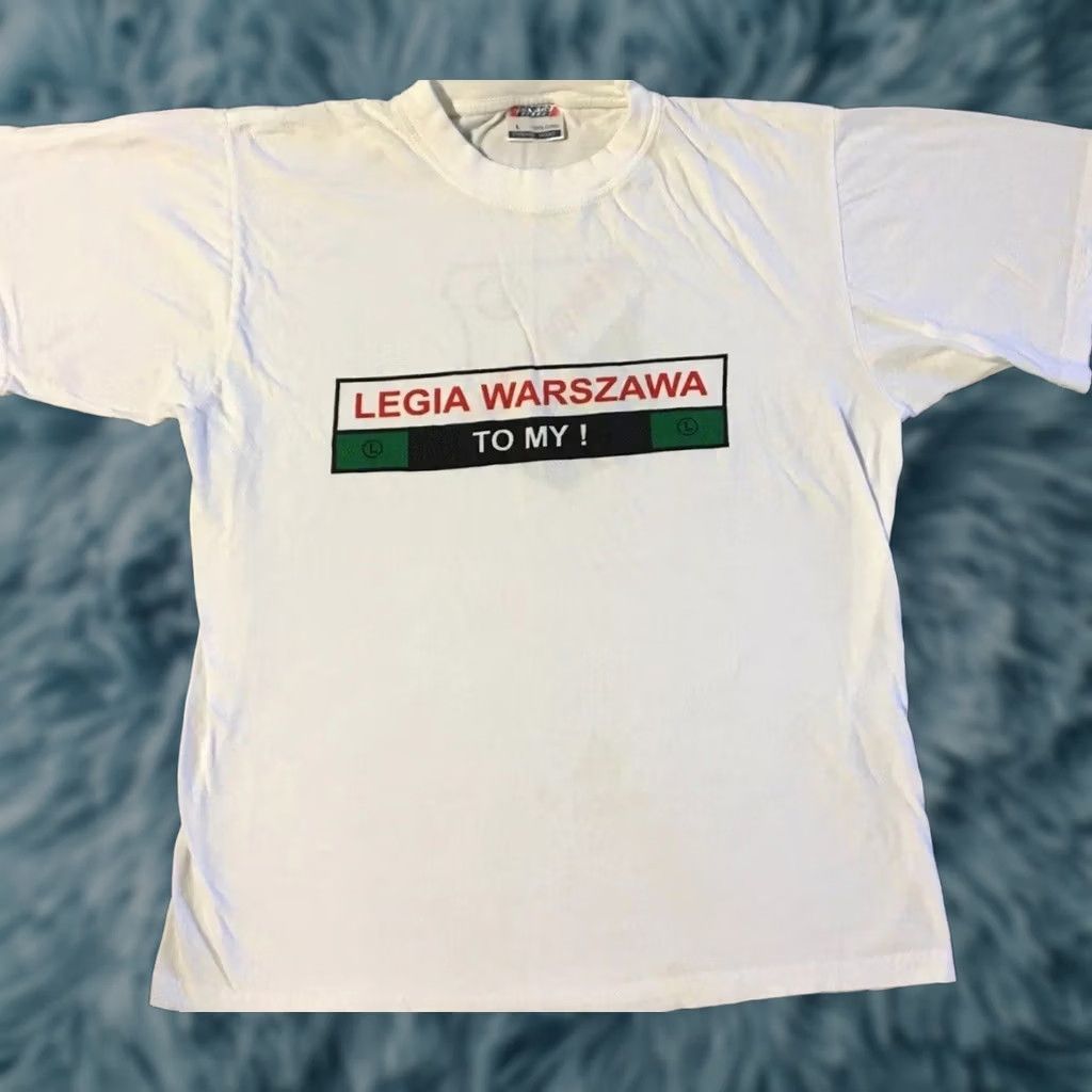Vintage VINTAGE Legia Warsaw Football Shirt S Poland World Cup FIFA Grunge 90s White Shirt Mens XSmall Size US S / EU 44-46 / 1 - 1 Thumbnail
