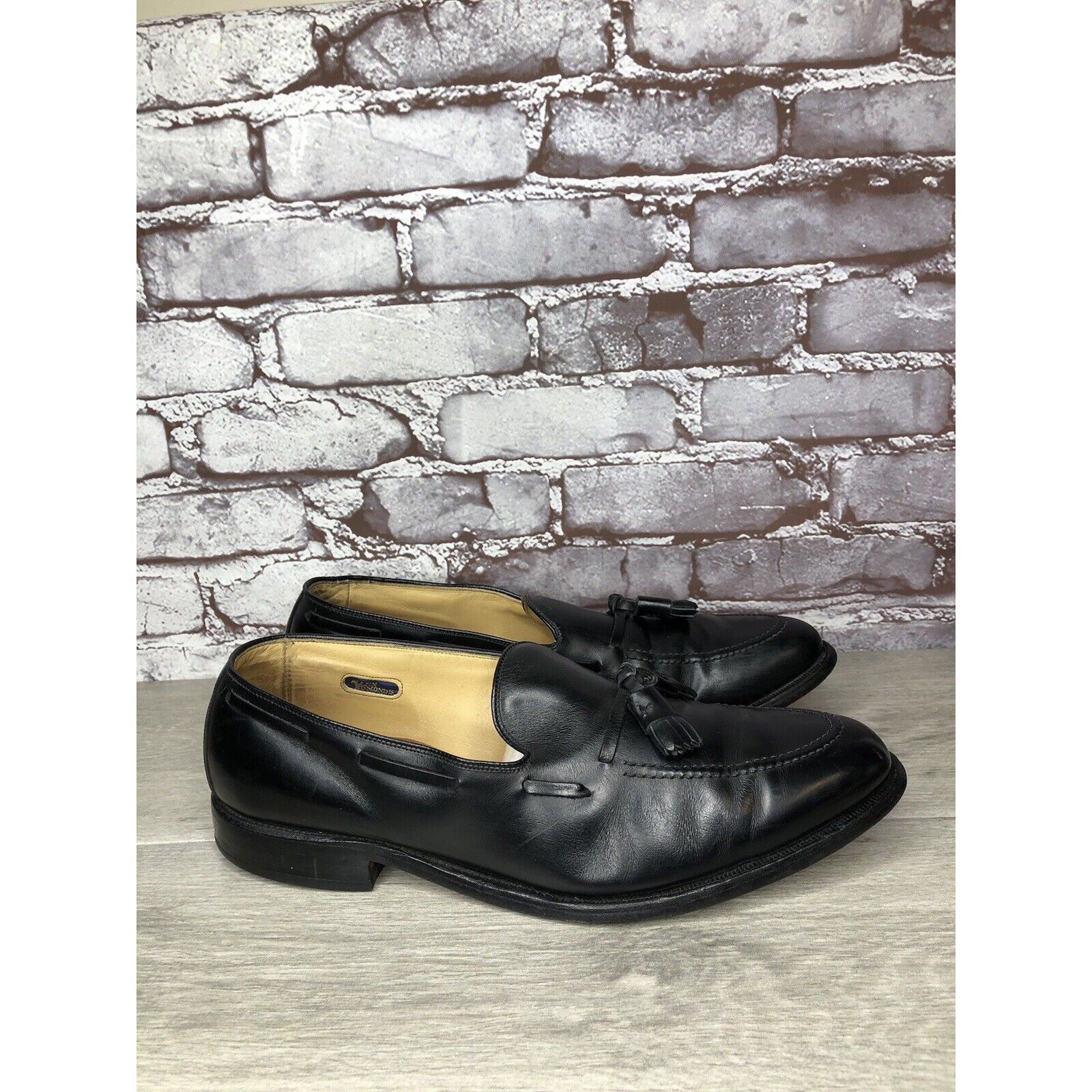 Allen Edmonds Allen Edmonds Grayson Black Leather Tassel Loafers Dress Sho Size US 11 / EU 44 - 3 Thumbnail