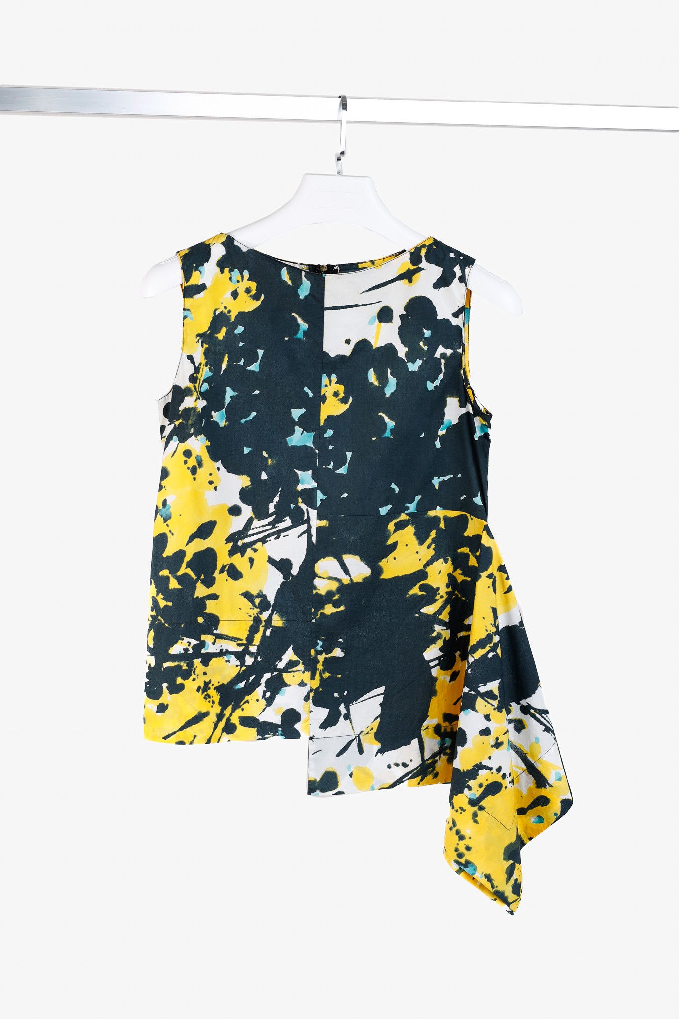 Marni Marni Abstract Yellow Flowers Sleeveless Blouse Size S / US 4 / IT 40 - 1 Thumbnail