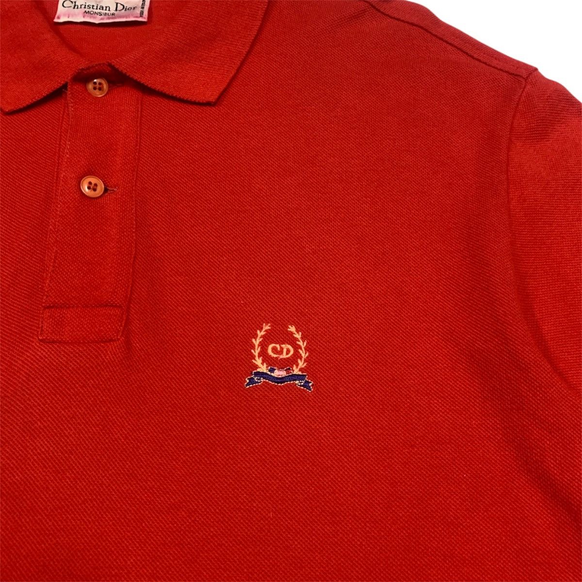 Christian Dior Monsieur Vintage Christian Dior Red Polo Shirt Size US M / EU 48-50 / 2 - 5 Thumbnail