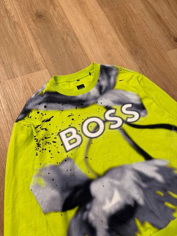 Hugo Boss Hugo Boss Green Salbo Lotus Crewneck sweatshirt M like new Size US M / EU 48-50 / 2 - 4 Thumbnail