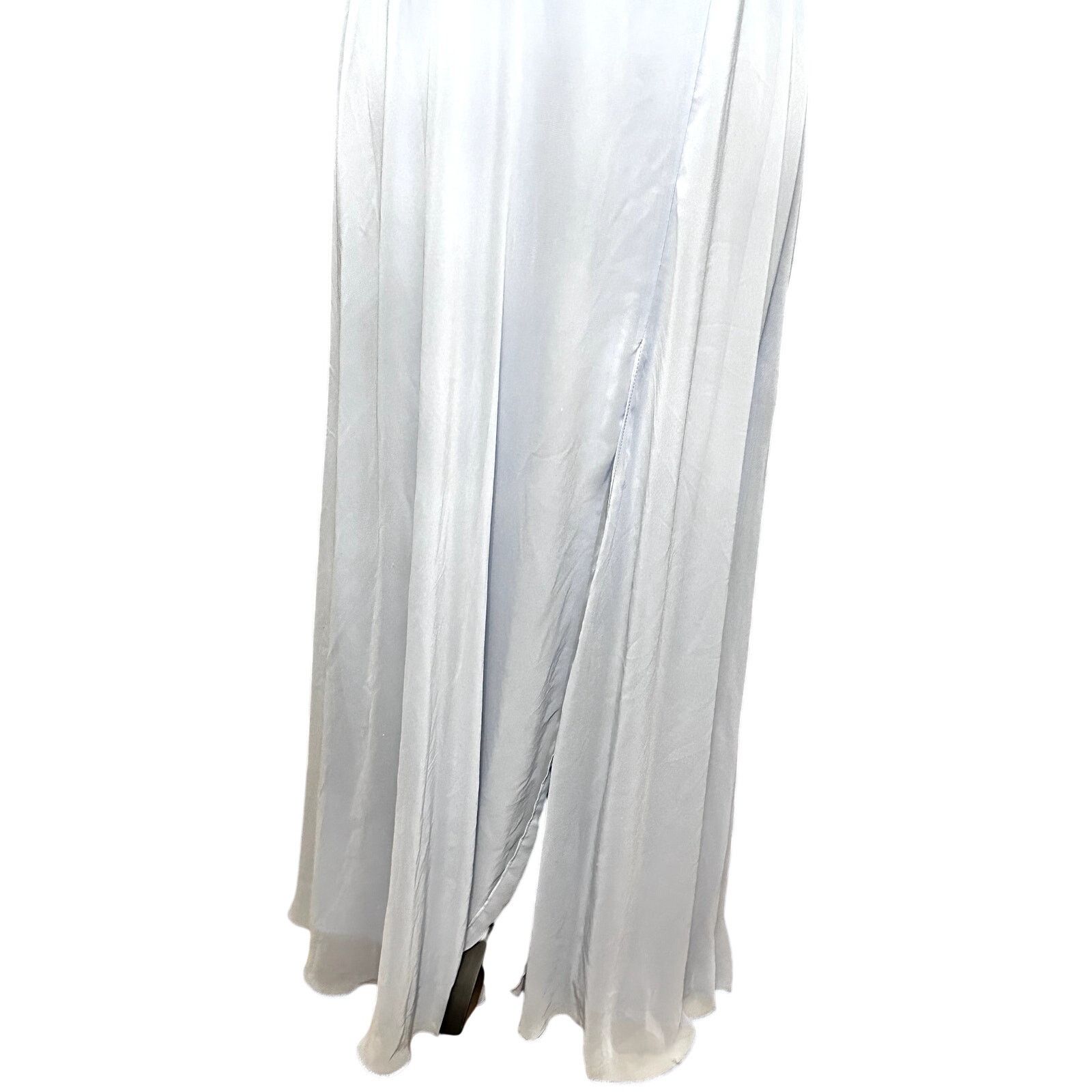 Other Lovely Maxi Dress Center Slit V-Neckline Light Blue W 8 NWOT Size M / US 6-8 / IT 42-44 - 4 Thumbnail