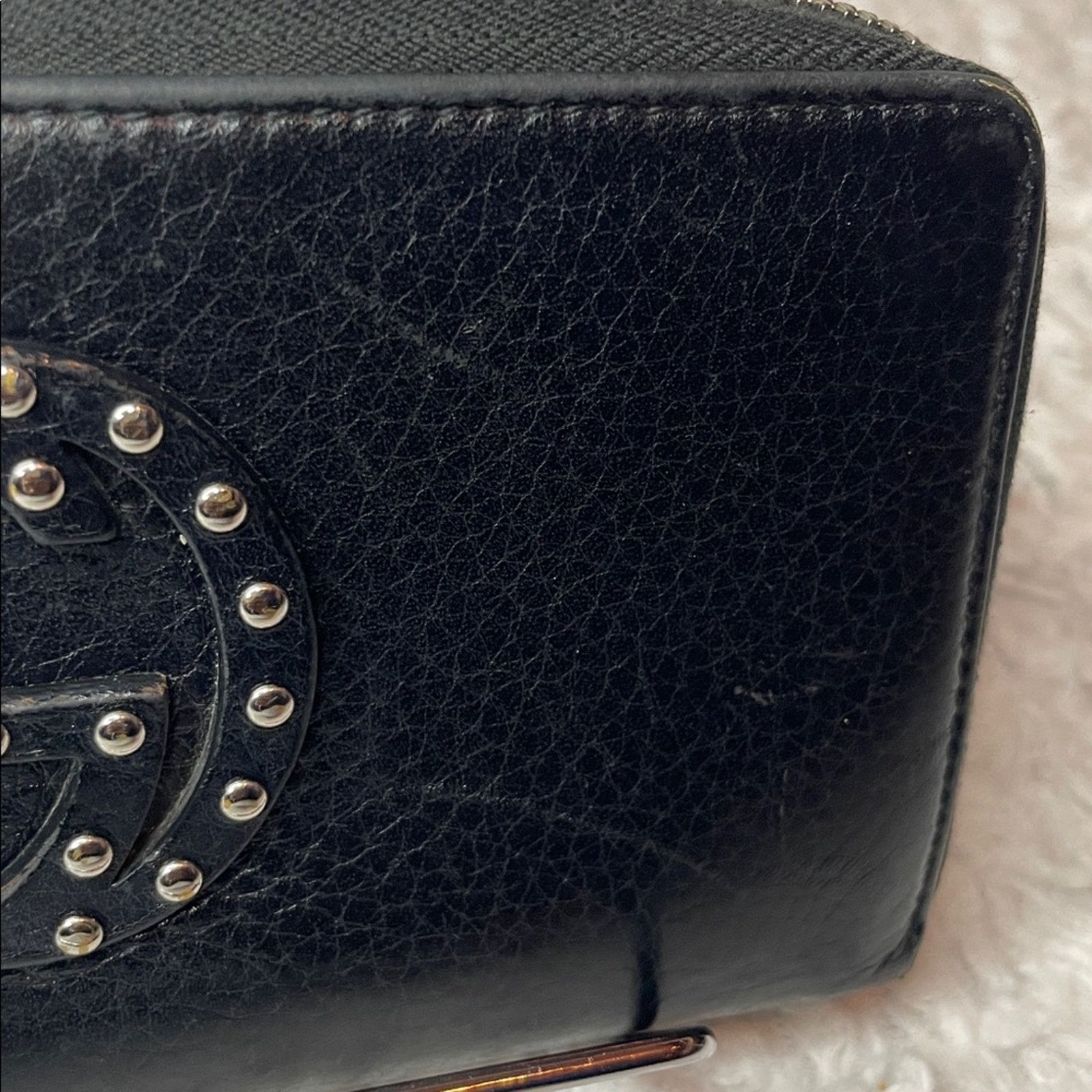 Gucci Gucci Studded GG Soho Continental Zip Wallet Size ONE SIZE - 9 Thumbnail