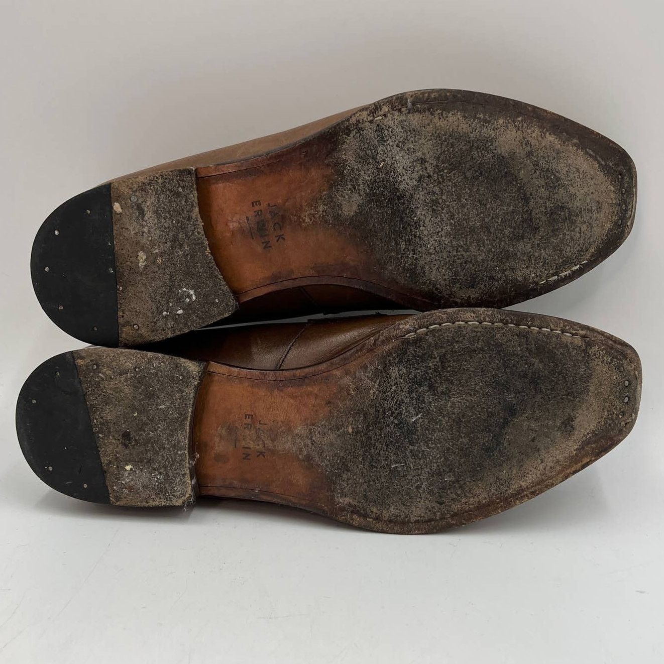 Jack Erwin Jack Erwin Luke Penny Loafers Leather Brown Size US 10 / EU 43 - 9 Thumbnail