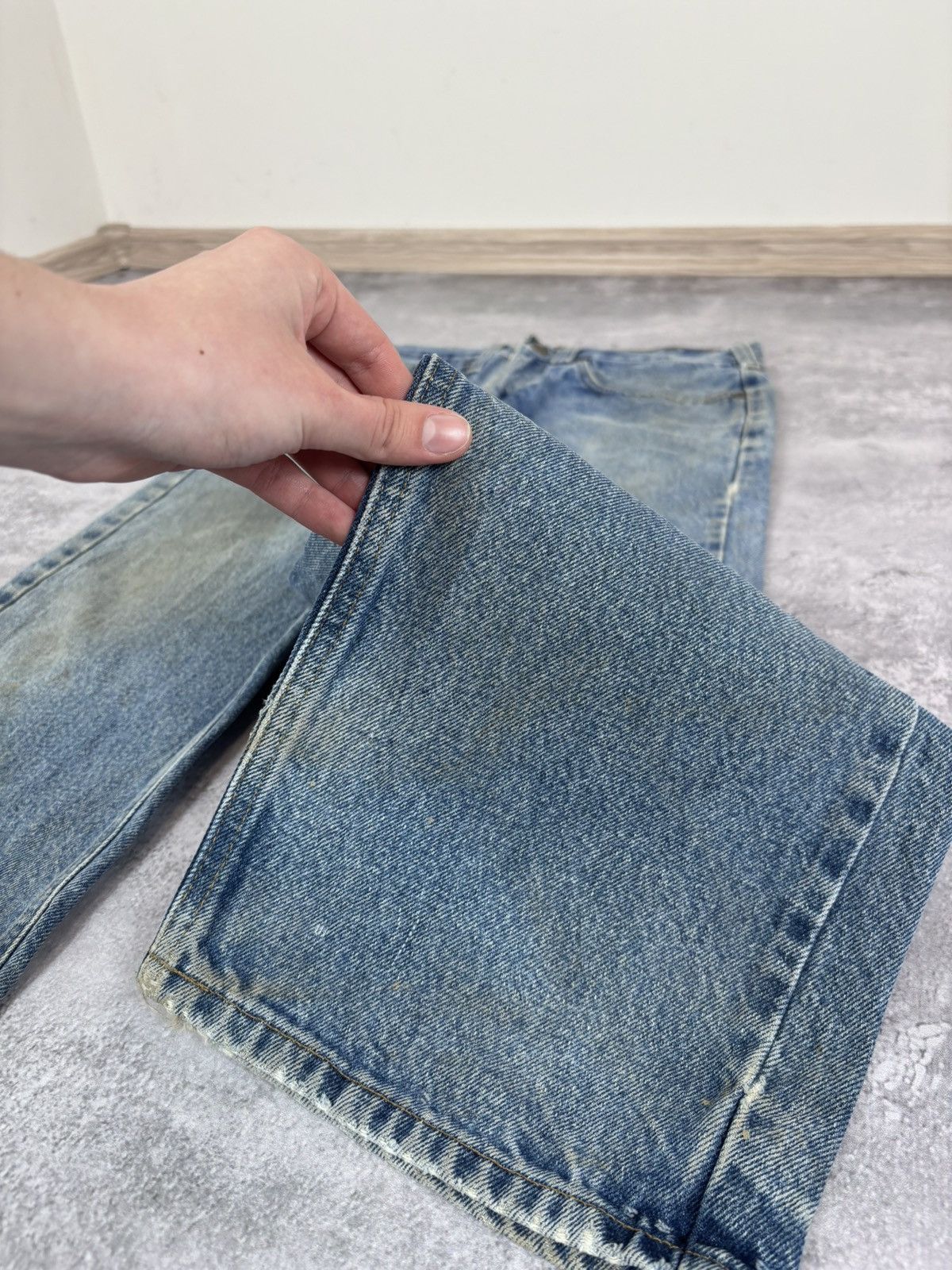Carhartt Vintage Carhartt Faded Blue Denim Jeans Relaxed Fit Size US 32 / EU 48 - 16 Thumbnail