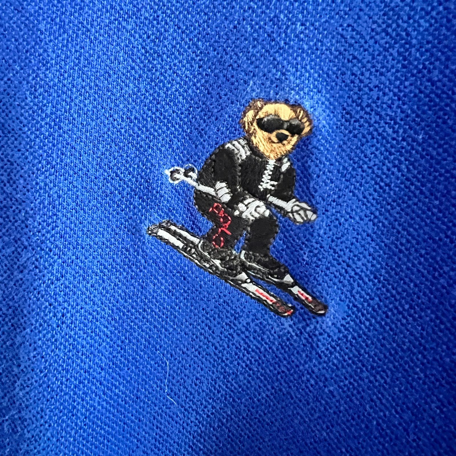 Polo Ralph Lauren Ralph Lauren Polo Bear Ski Custom Fit Blue Shirt XL 23x29 Size US XL / EU 56 / 4 - 5 Thumbnail