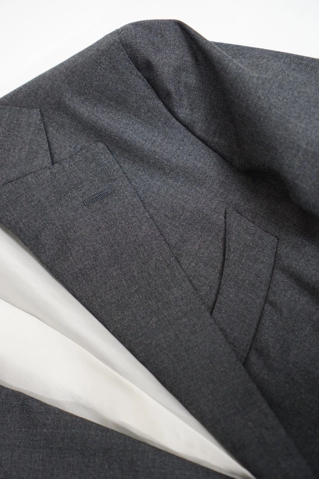 Suitsupply Men Suitsupply Suit La Spalla Sinlge Breasted Grey Wool US36 Size 36R - 4 Thumbnail