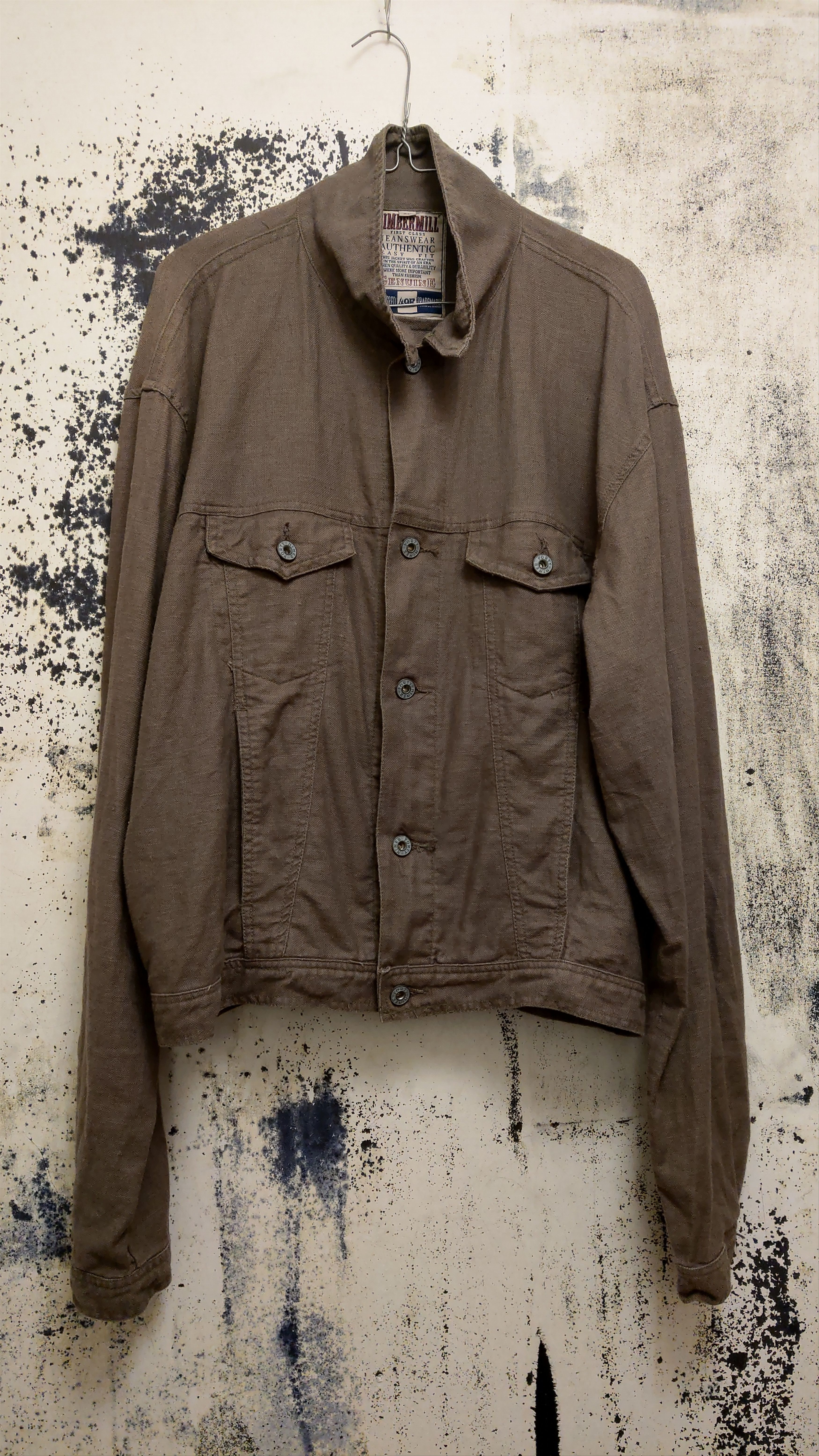 Vintage Vintage Linen Worker Jacket Industrial Raw y2k opium Size US XL / EU 56 / 4 - 11 Thumbnail