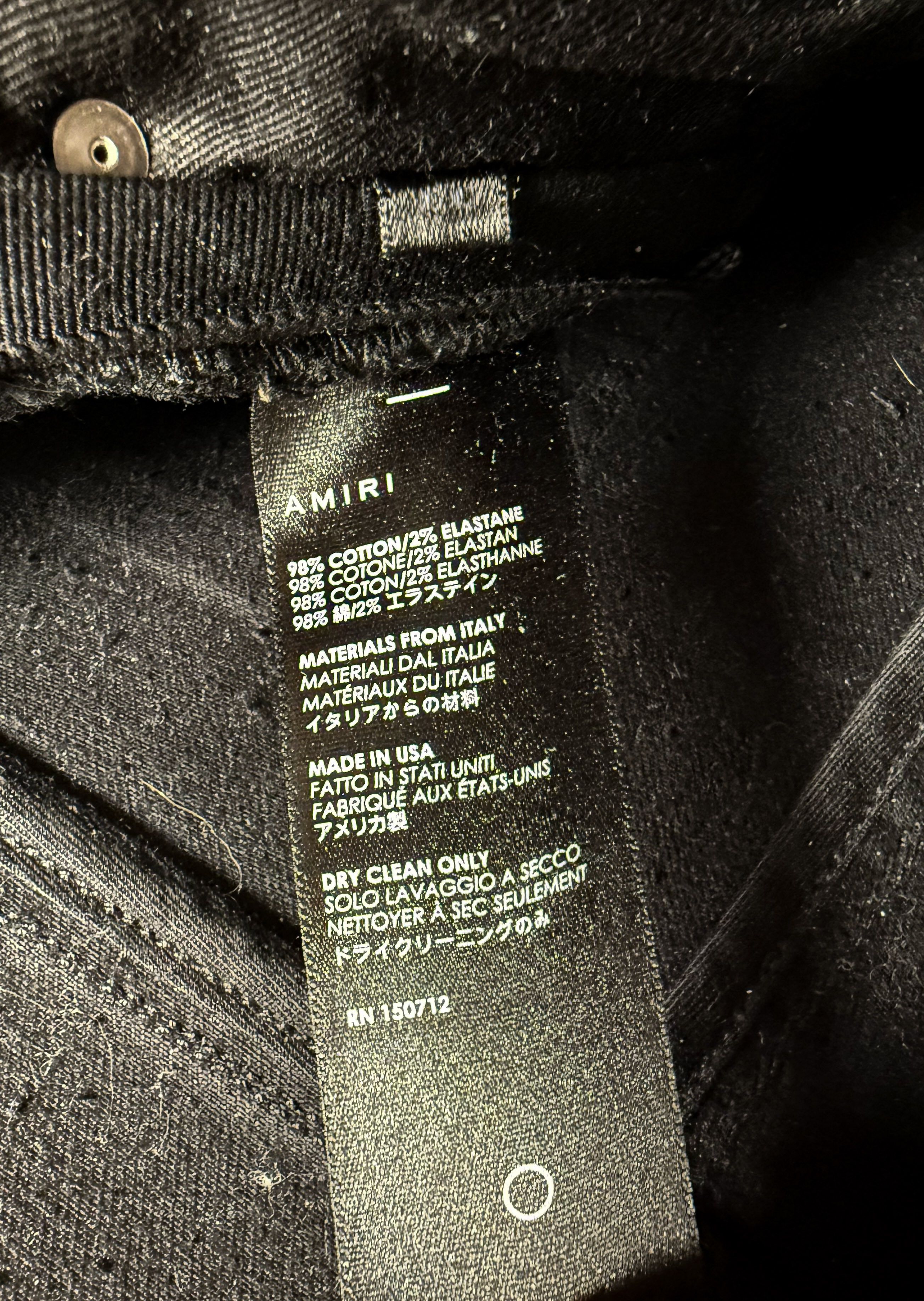Amiri Destroyed Waxed Denim Size US 34 / EU 50 - 7 Thumbnail