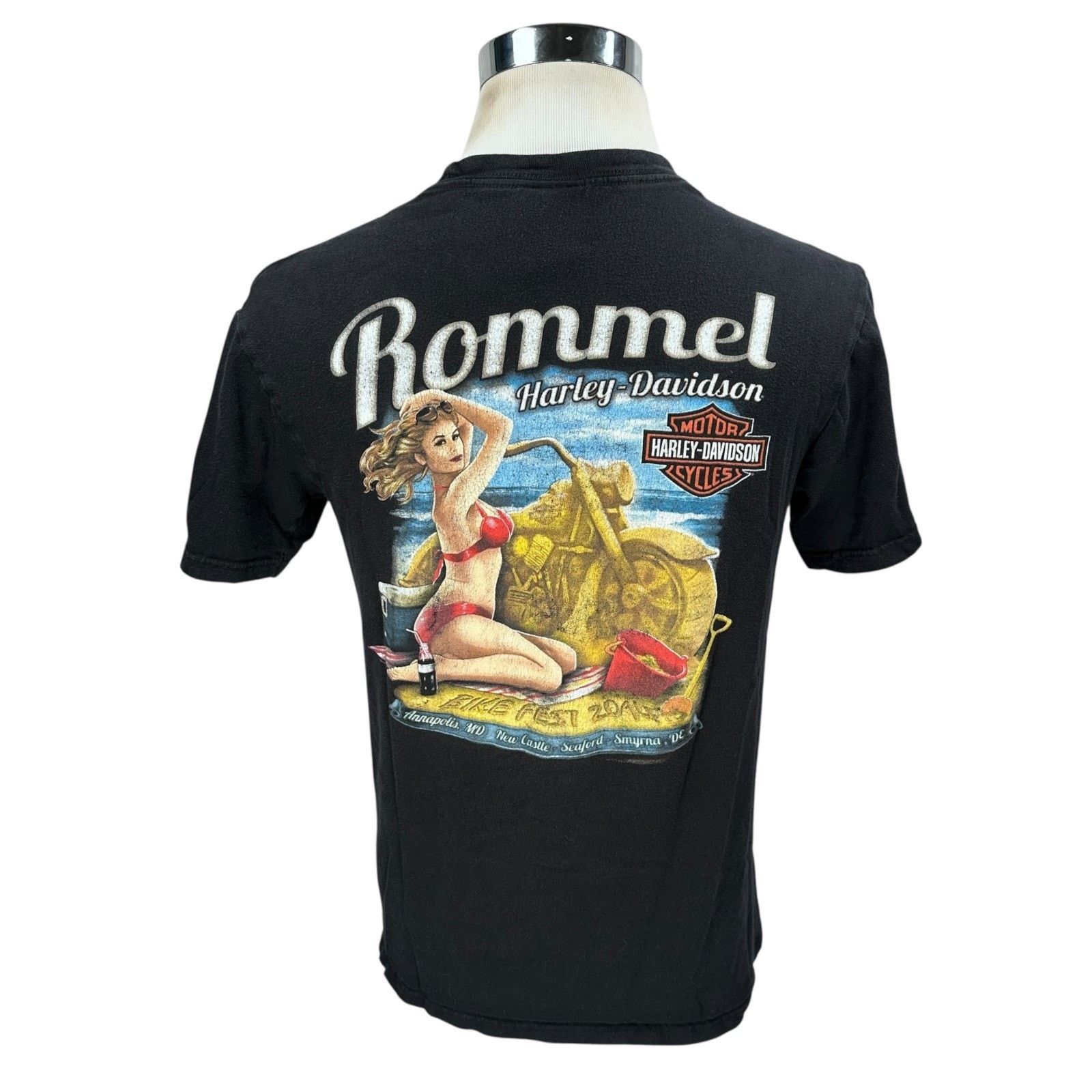 Harley Davidson Harley Davidson Rommel Bike Fest 2014 T-Shirt Men’s M Black Size US M / EU 48-50 / 2 - 4 Thumbnail