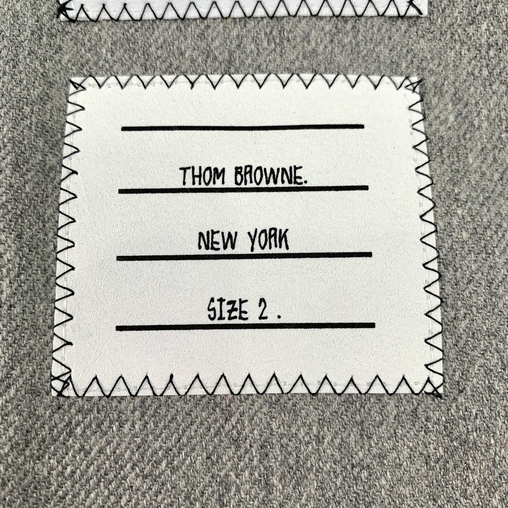 Thom Browne Thom Browne Mens Two-Tone Gray Blazer With Striped Sleeve Size US M / EU 48-50 / 2 - 7 Thumbnail