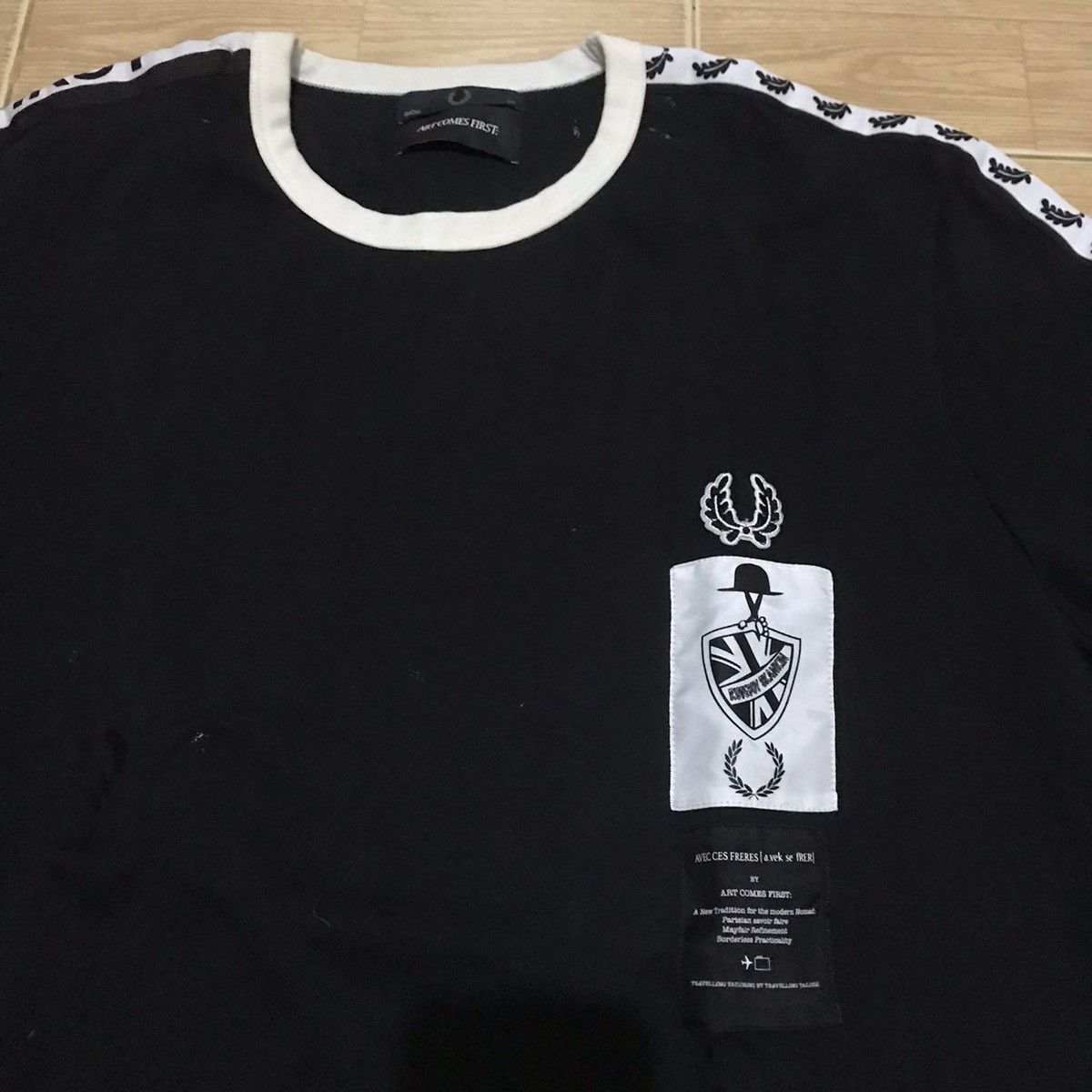 Art Comes First × Fred Perry FRED PERRY X ART COMES FIRST RINGER TEE Taped Ringer tee new Size US XL / EU 56 / 4 - 2 Thumbnail