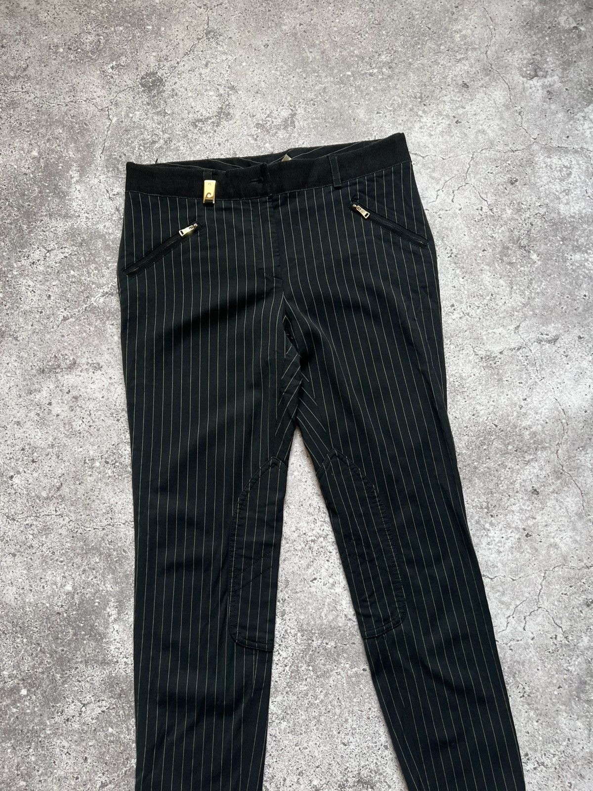 Dolce & Gabbana Dolce & Gabbana Wool Trousers Pants Striped Size 28" / US 6 / IT 42 - 2 Thumbnail