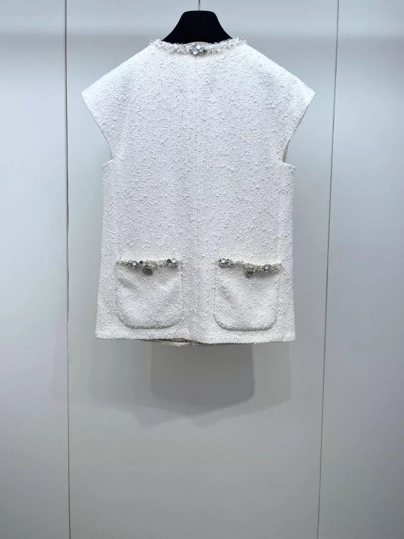 Chanel Chanel 21S popular heavy industry beaded sequin rolled edge Size XXS / US 00 / IT 34 - 2 Thumbnail