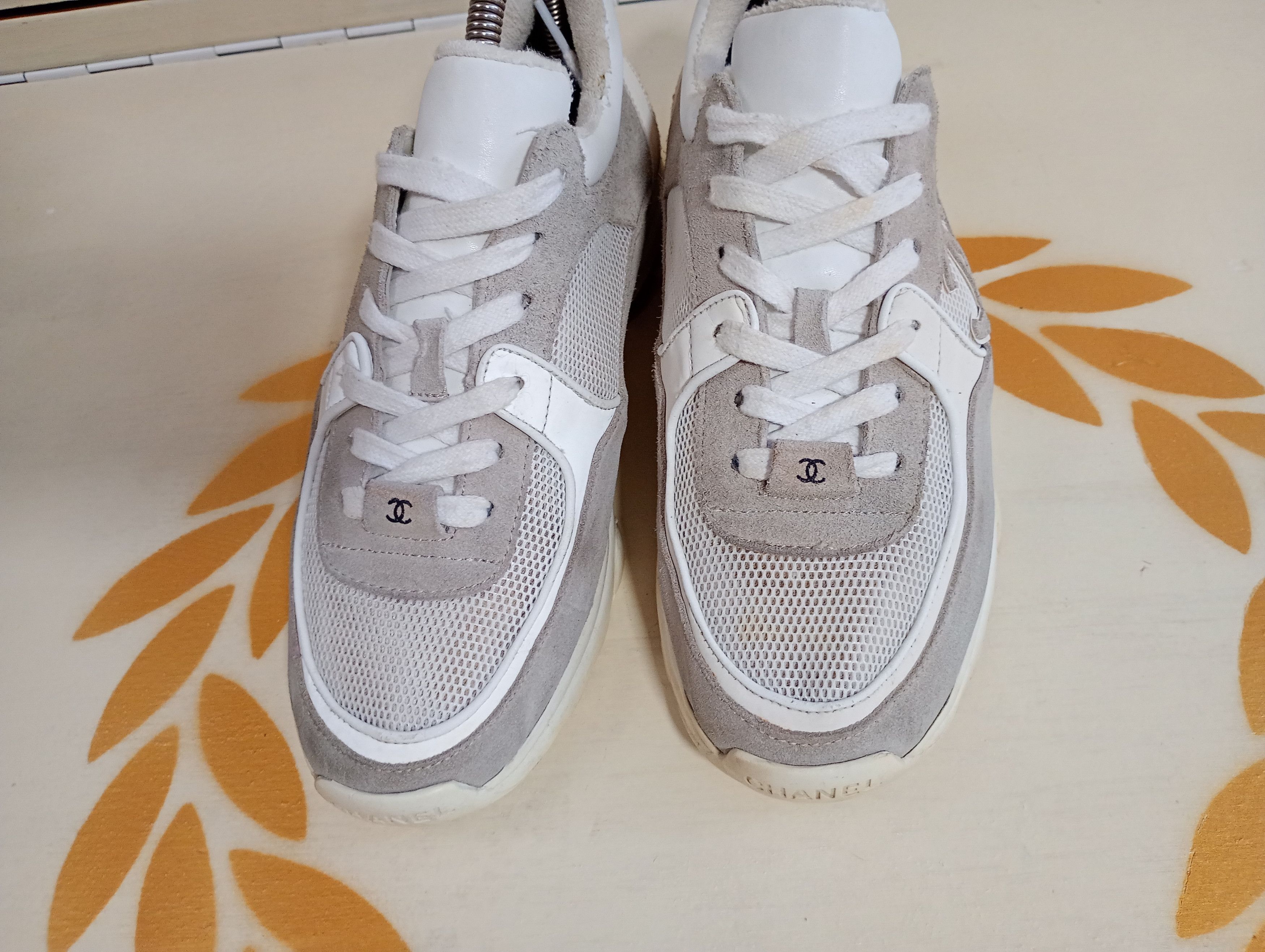 Chanel Chanel CC Trainer Suede Sneakers Size US 8 / IT 38 - 5 Thumbnail