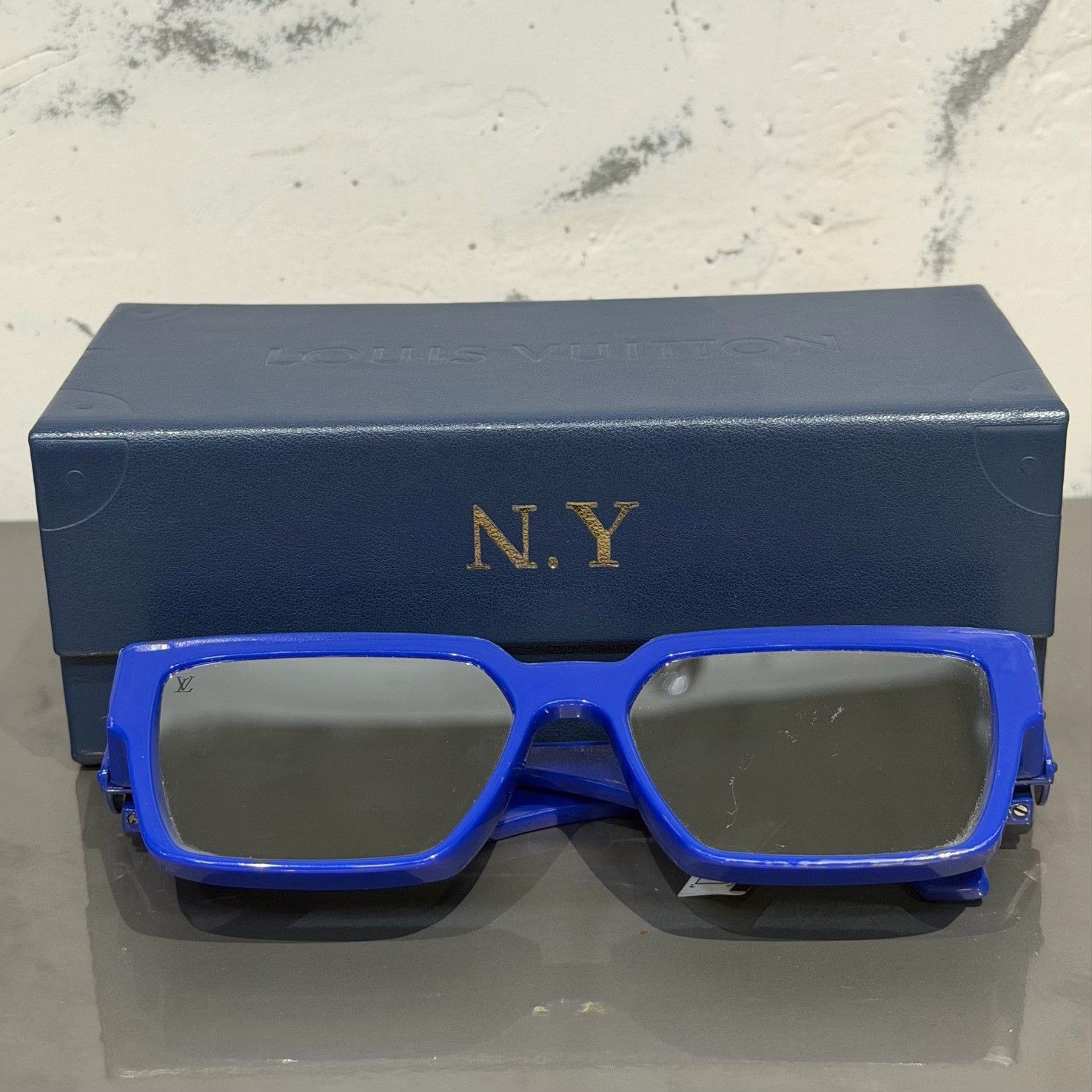 Louis Vuitton Louis Vuitton Blue Sunglasses one size Men Size ONE SIZE - 1 Thumbnail