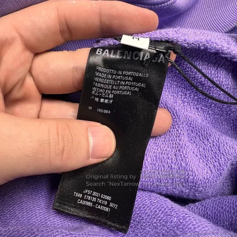 Balenciaga Balenciaga Wave Coca-Cola lilac embroidery washed hoodie Size US M / EU 48-50 / 2 - 5 Thumbnail
