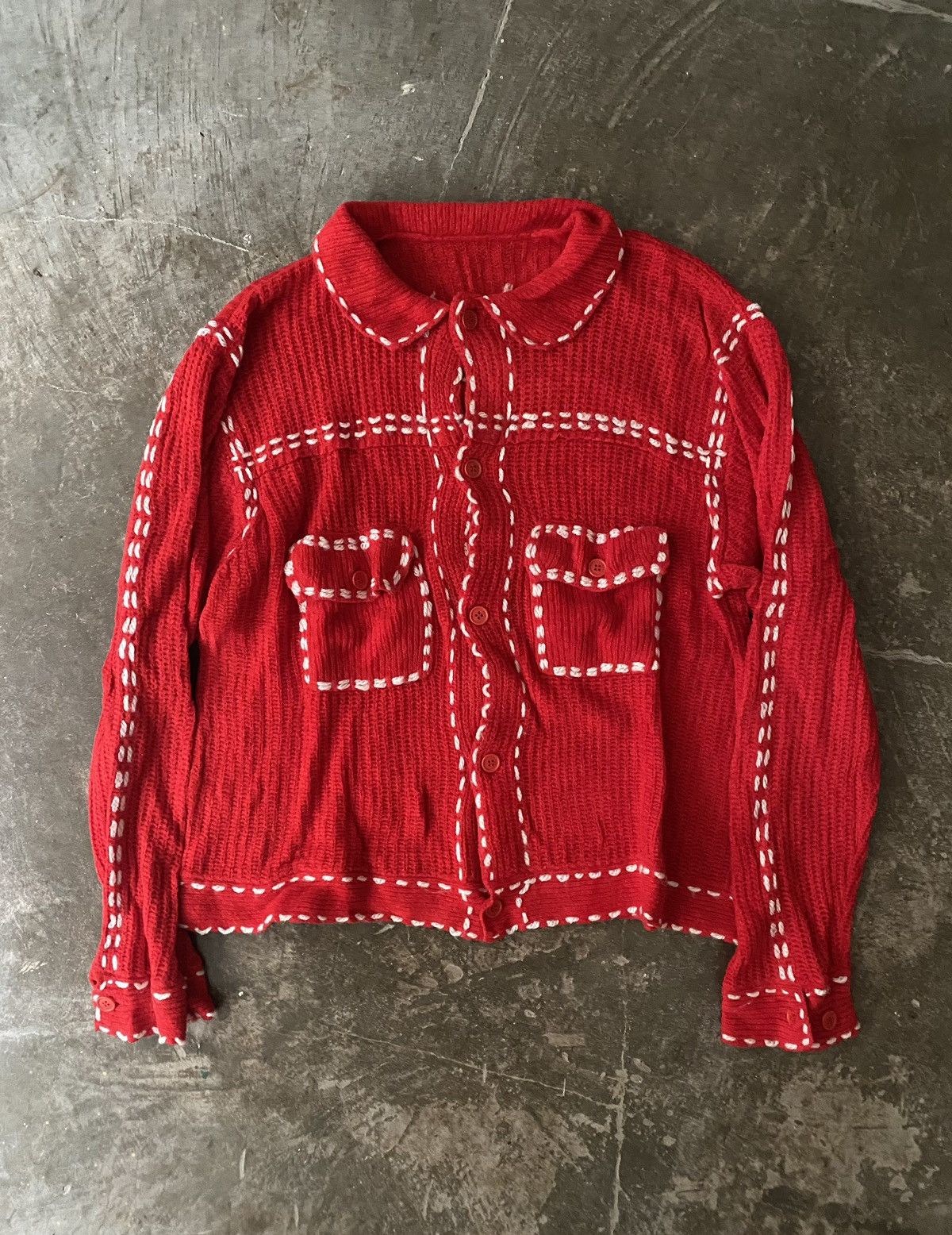 Phingerin PG1 KNIT 赤ニット PHINGERIN - PG1 Knit | fakejam