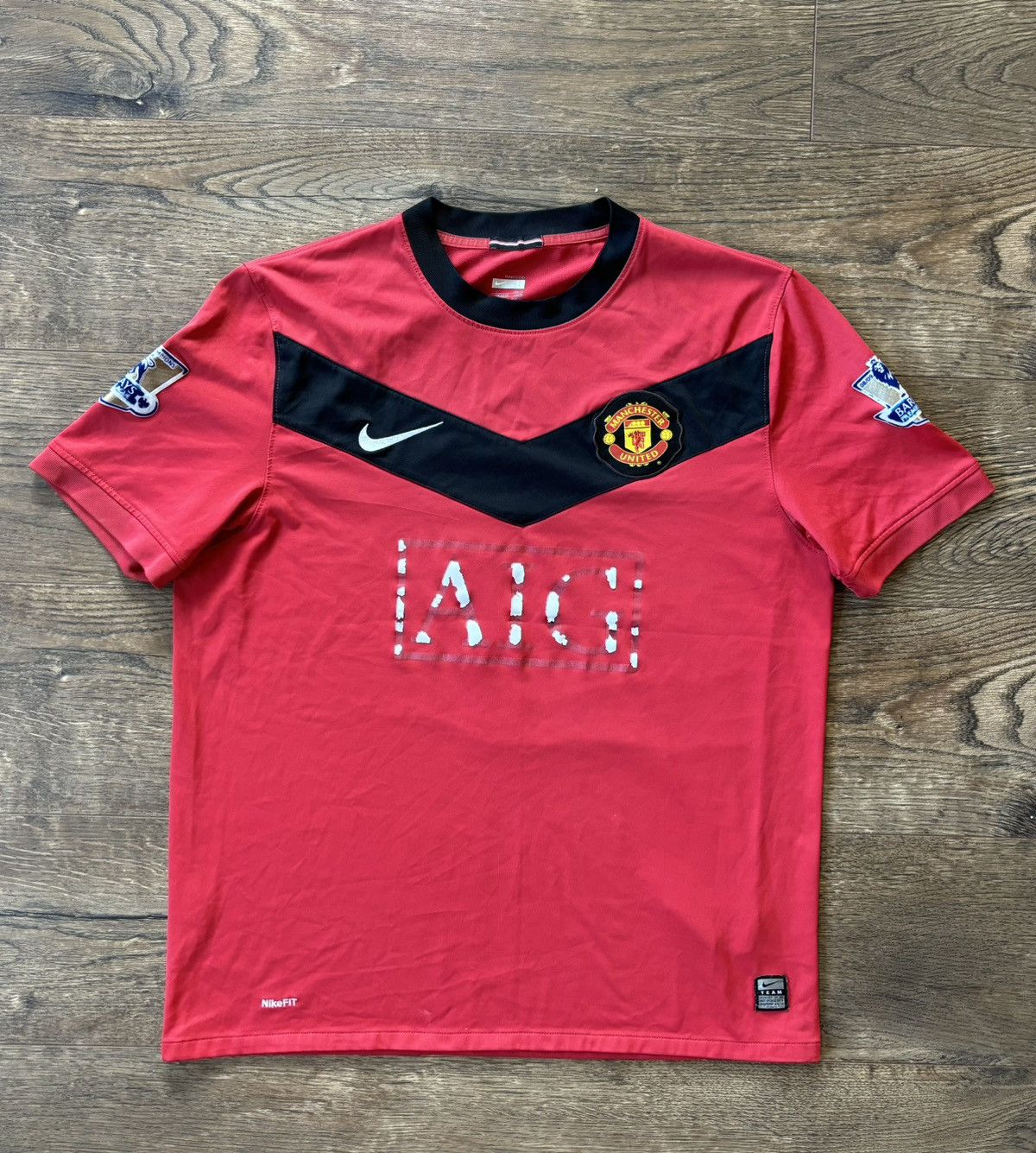 Nike × Vintage MANCHESTER UNITED 2009-2010 HOME SHIRT JERSEY NIKE Number 7 Size US L / EU 52-54 / 3 - 1 Thumbnail