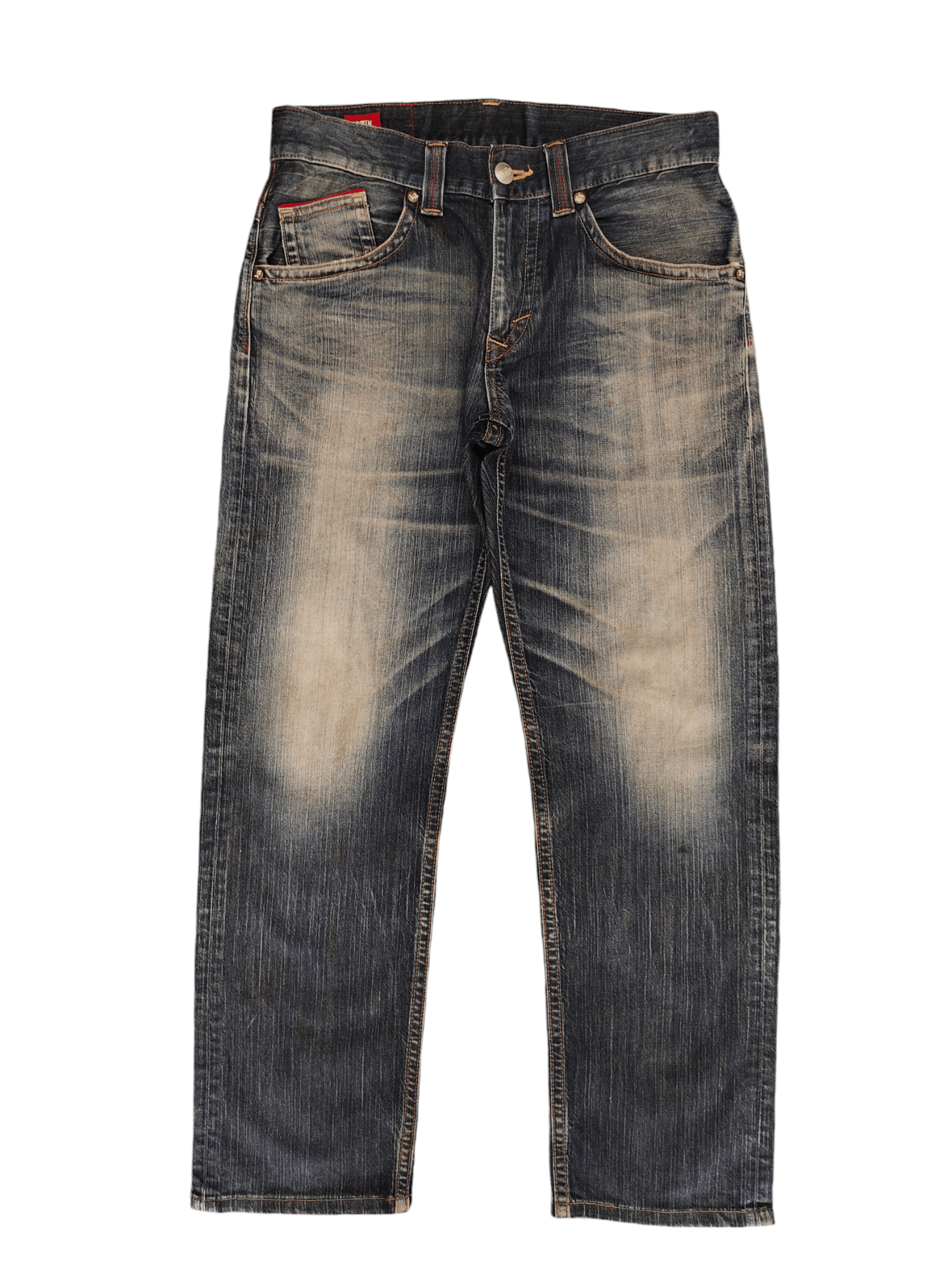 Number (N)ine × Undercover Vintage Edwin Blue Trip Clawmark Jeans Undercover Style Size US 32 / EU 48 - 1 Thumbnail