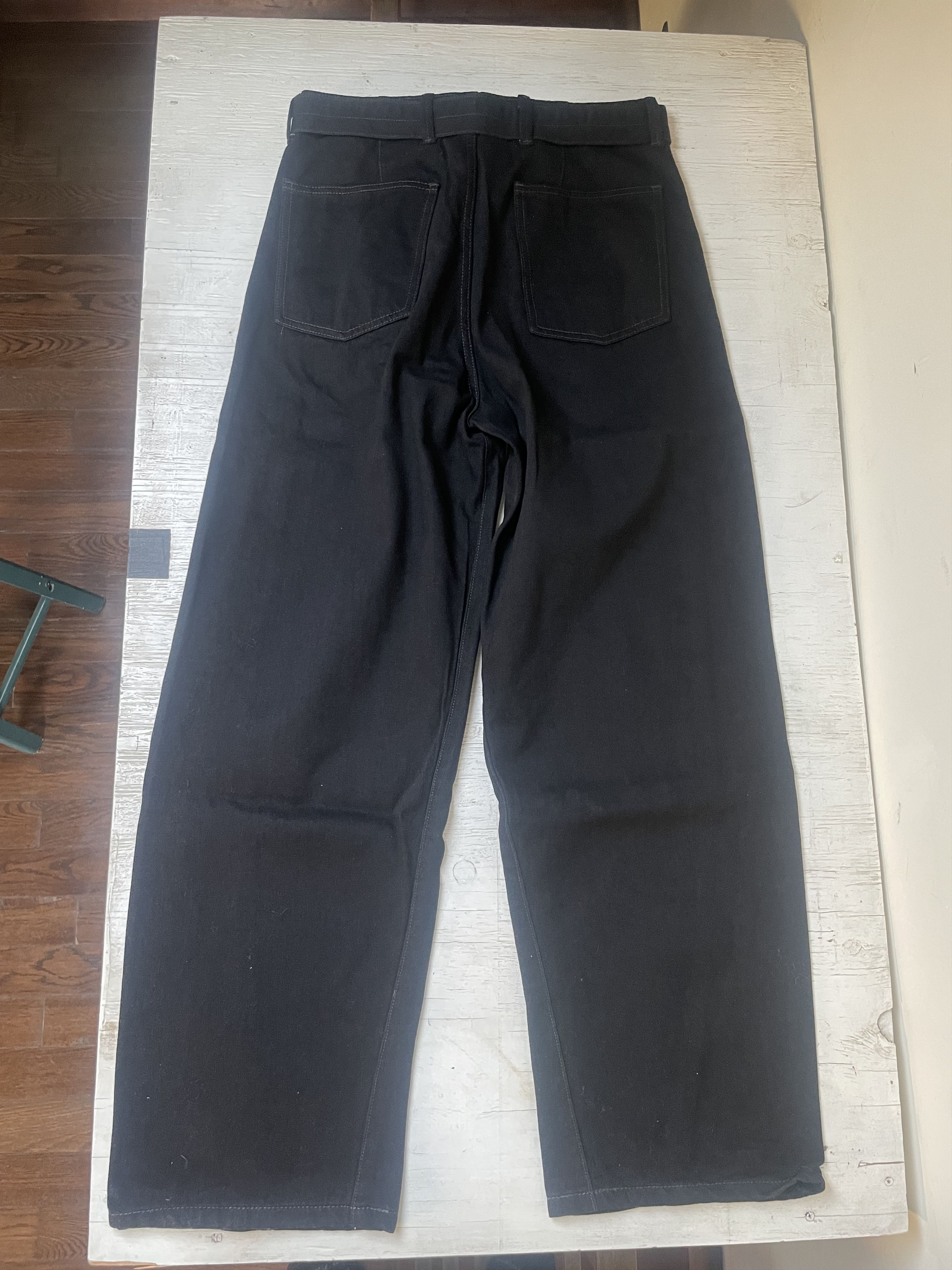 Lemaire Twisted Belted Denim Pants Size US 29 - 2 Thumbnail
