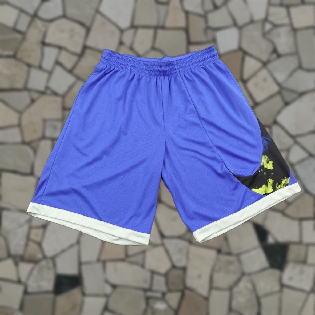 Nike Nike Shorts Mens 2XL Blue Dri Fit Swoosh Athletic Workout Performance Basketball Size US 39 - 1 Thumbnail