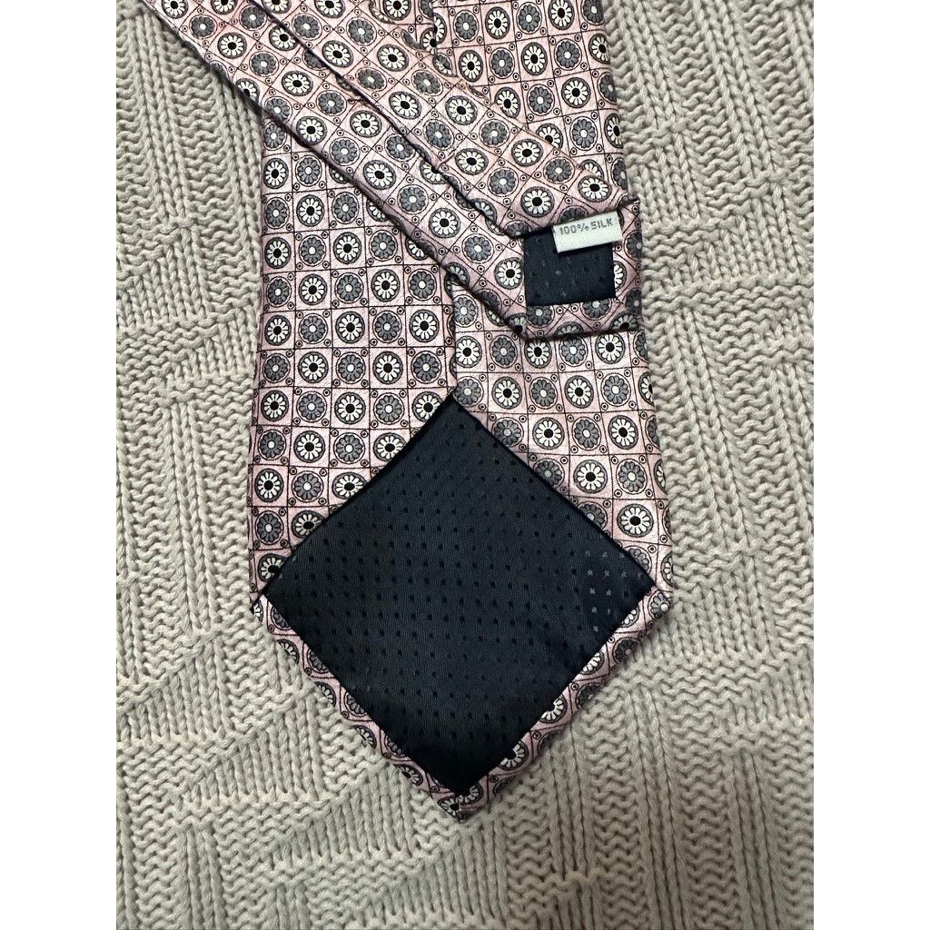 Pierre Cardin Pierre Cardin pink floral print silk tie Size ONE SIZE - 5 Thumbnail