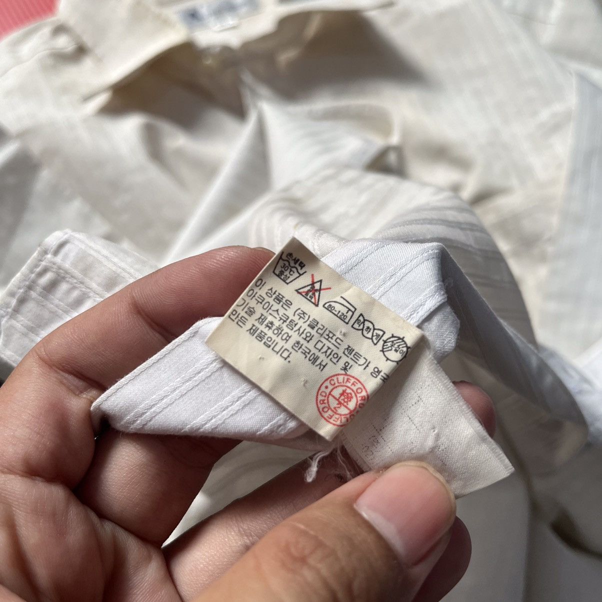 Aquascutum × Other UK Vintage Aquascutum of london Shirt long sleeve White stripes Size US XL / EU 56 / 4 - 8 Thumbnail