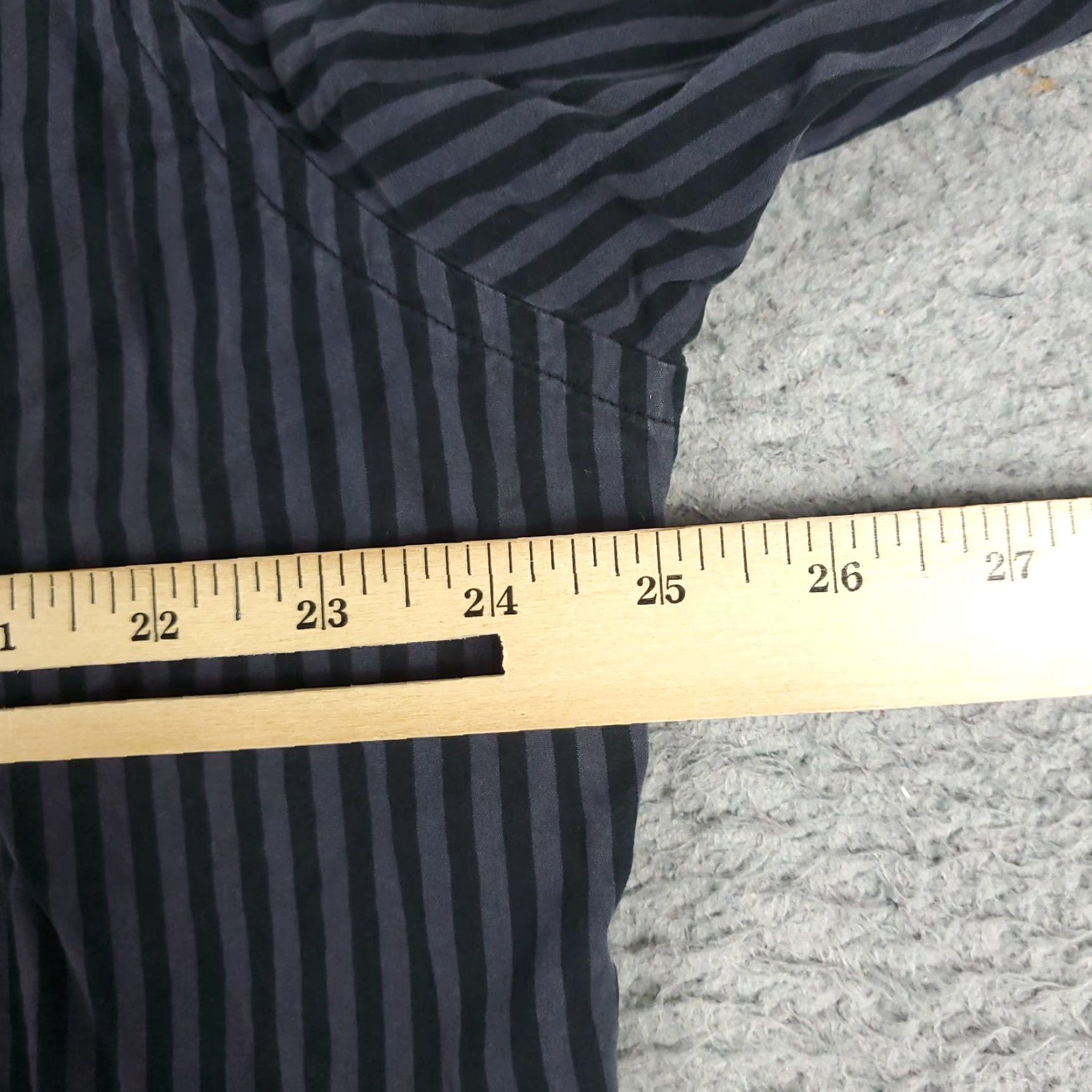 American Eagle Outfitters American Eagle Shirt XL Button-Up Gray Striped Long Sleeve Casual Mens Size US XL / EU 56 / 4 - 5 Thumbnail
