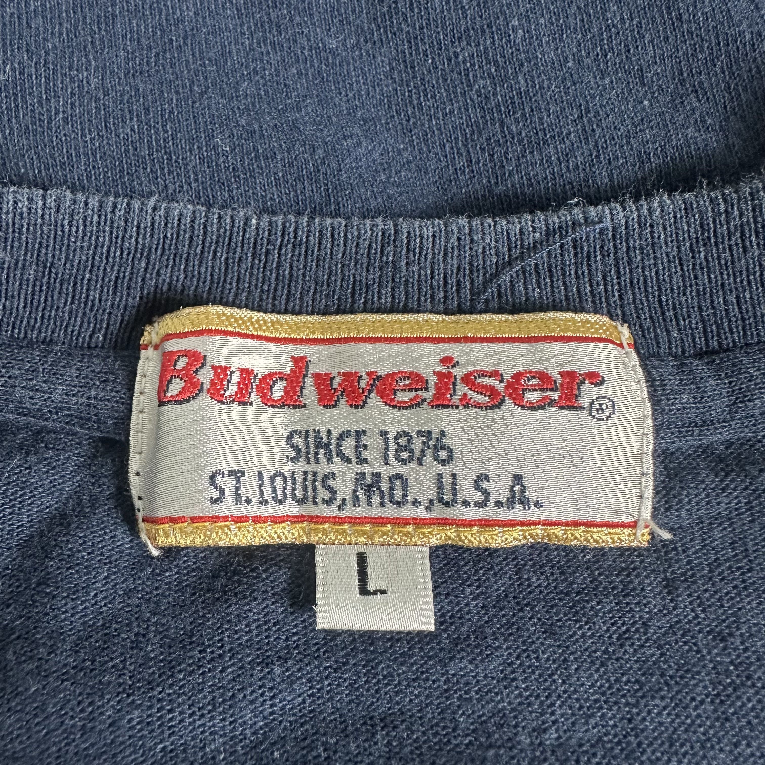 Budweiser 🔥RARE🔥Vintage Budweiser Beer Spell Out T-shirt Size US L / EU 52-54 / 3 - 4 Thumbnail